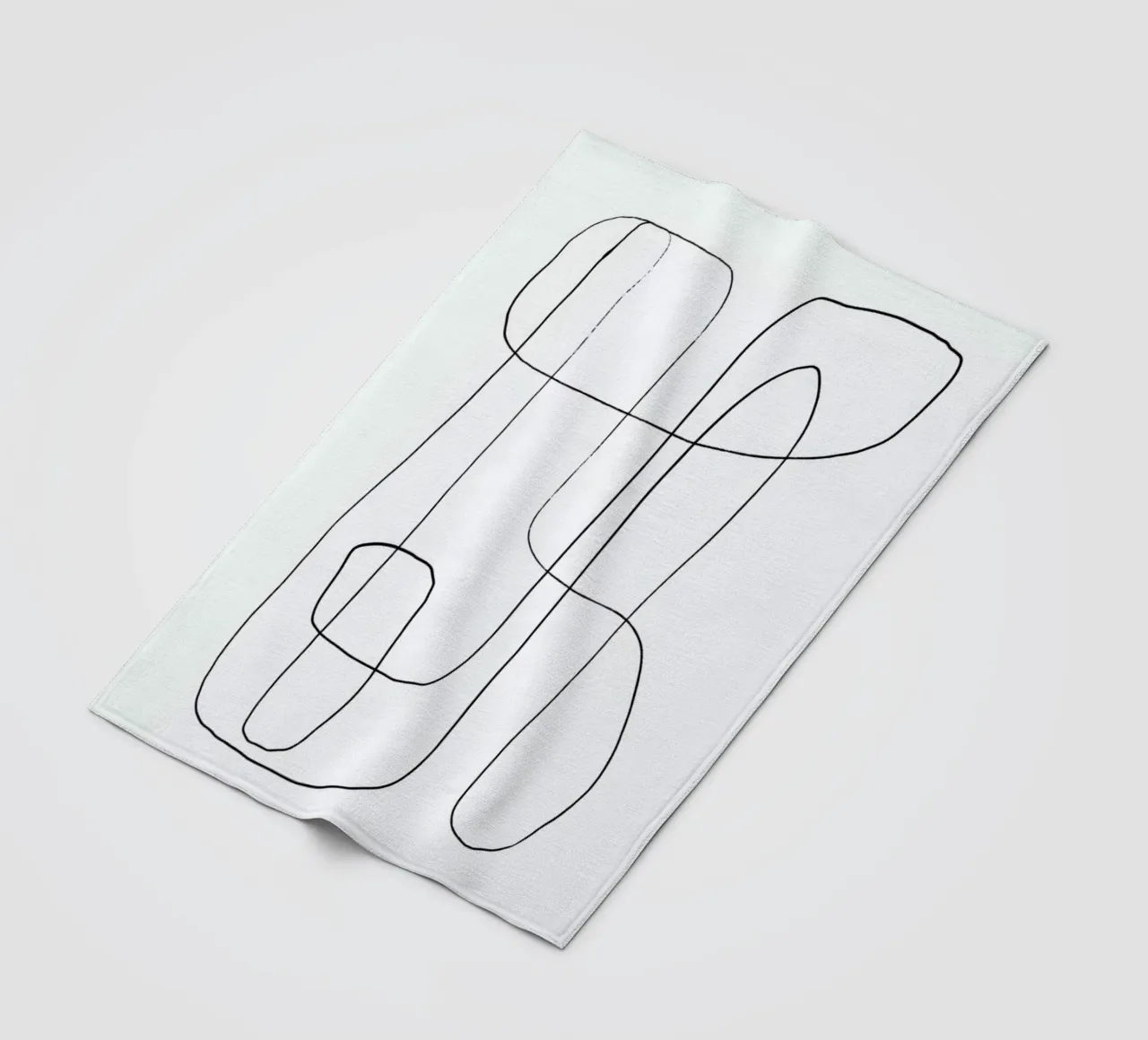 Traced Fleecedecke von Graphite