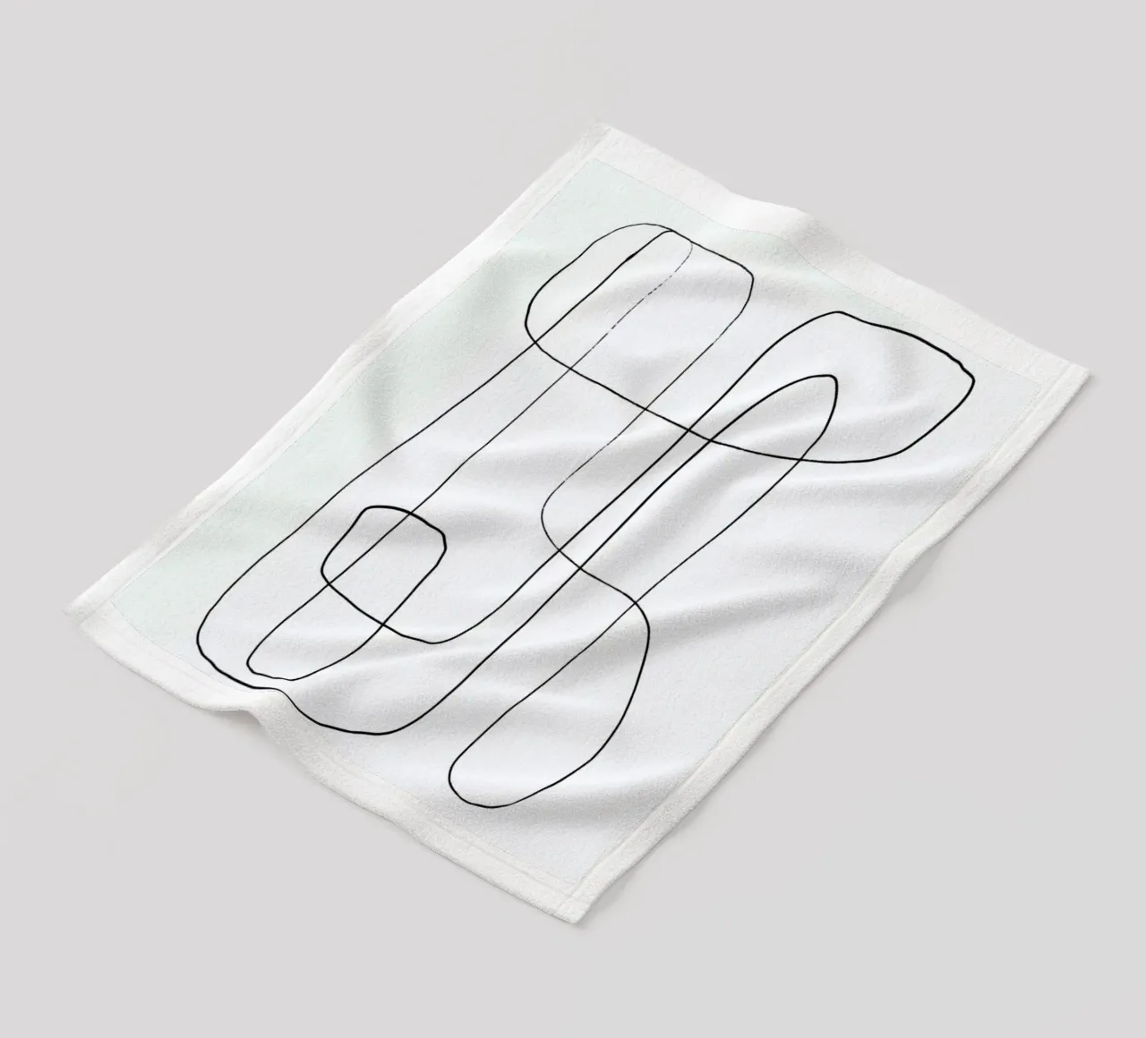 Traced Fleecedecke von Graphite