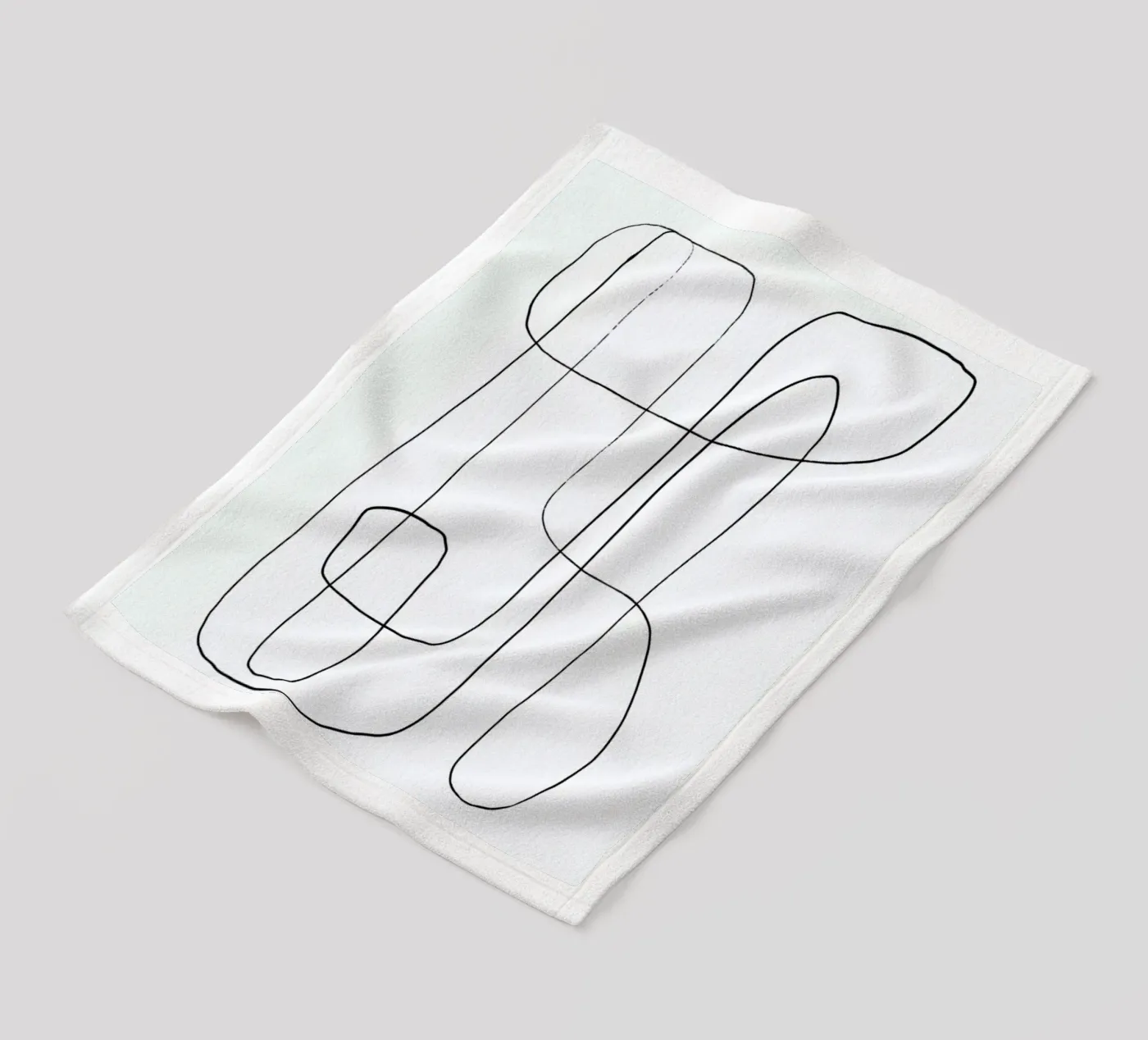 Traced Fleecedecke von Graphite