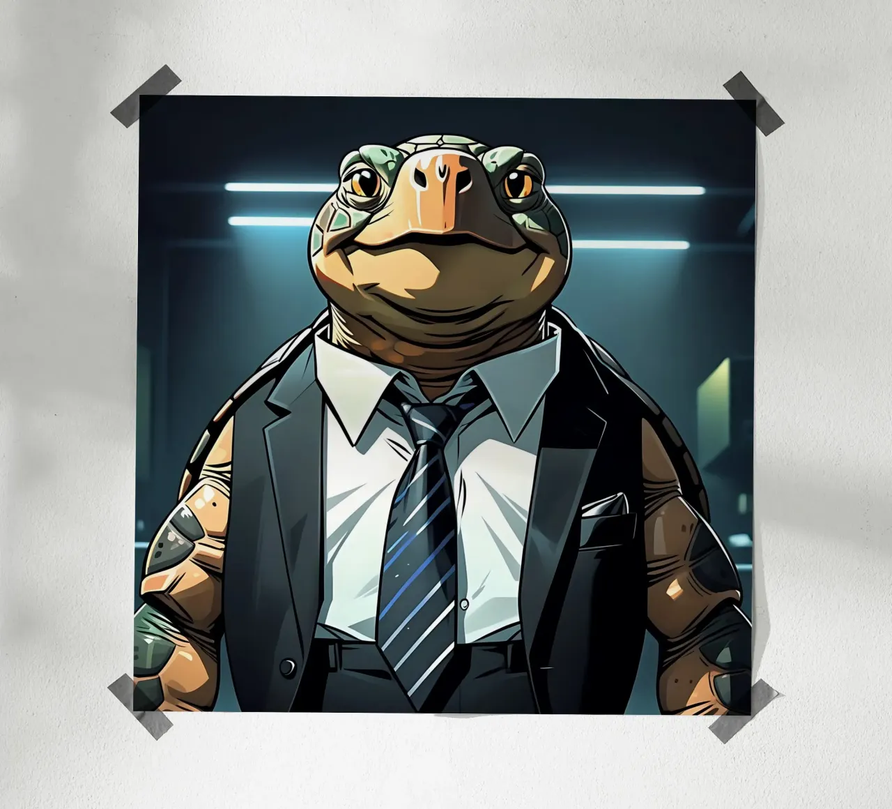 Turtle_style_C_1 hahnemühle by Tierisch bunt by LK