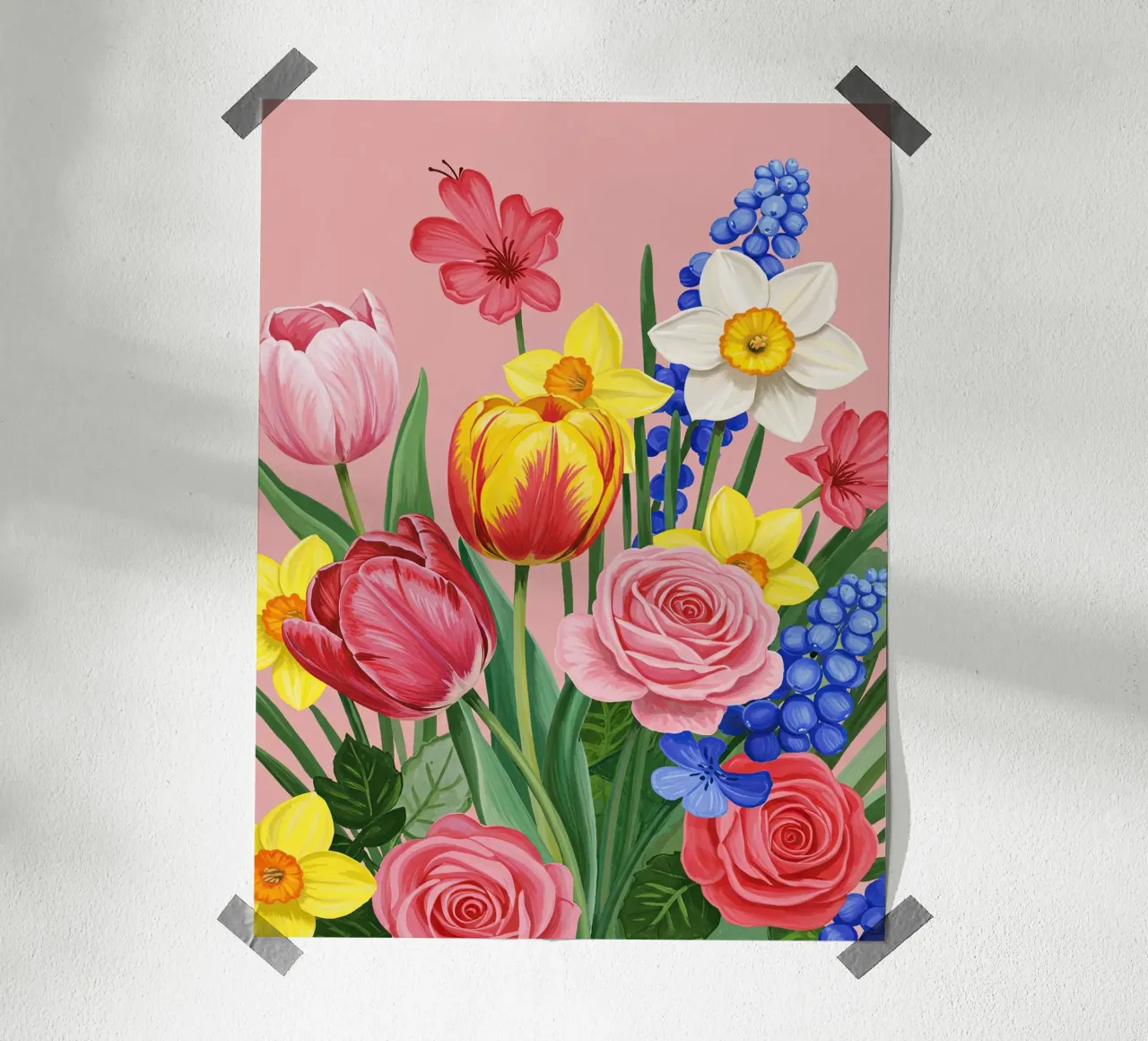 Fiori rosa poster da Art Center