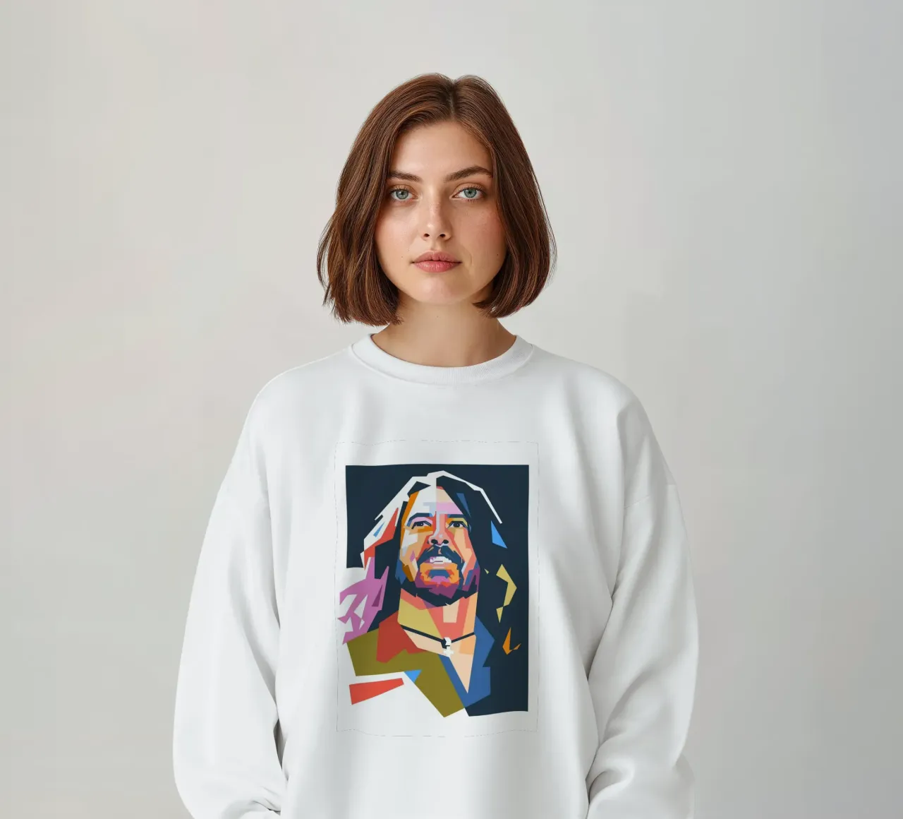 Ritratto pop art di Dave Grohl felpa da Hantamrata