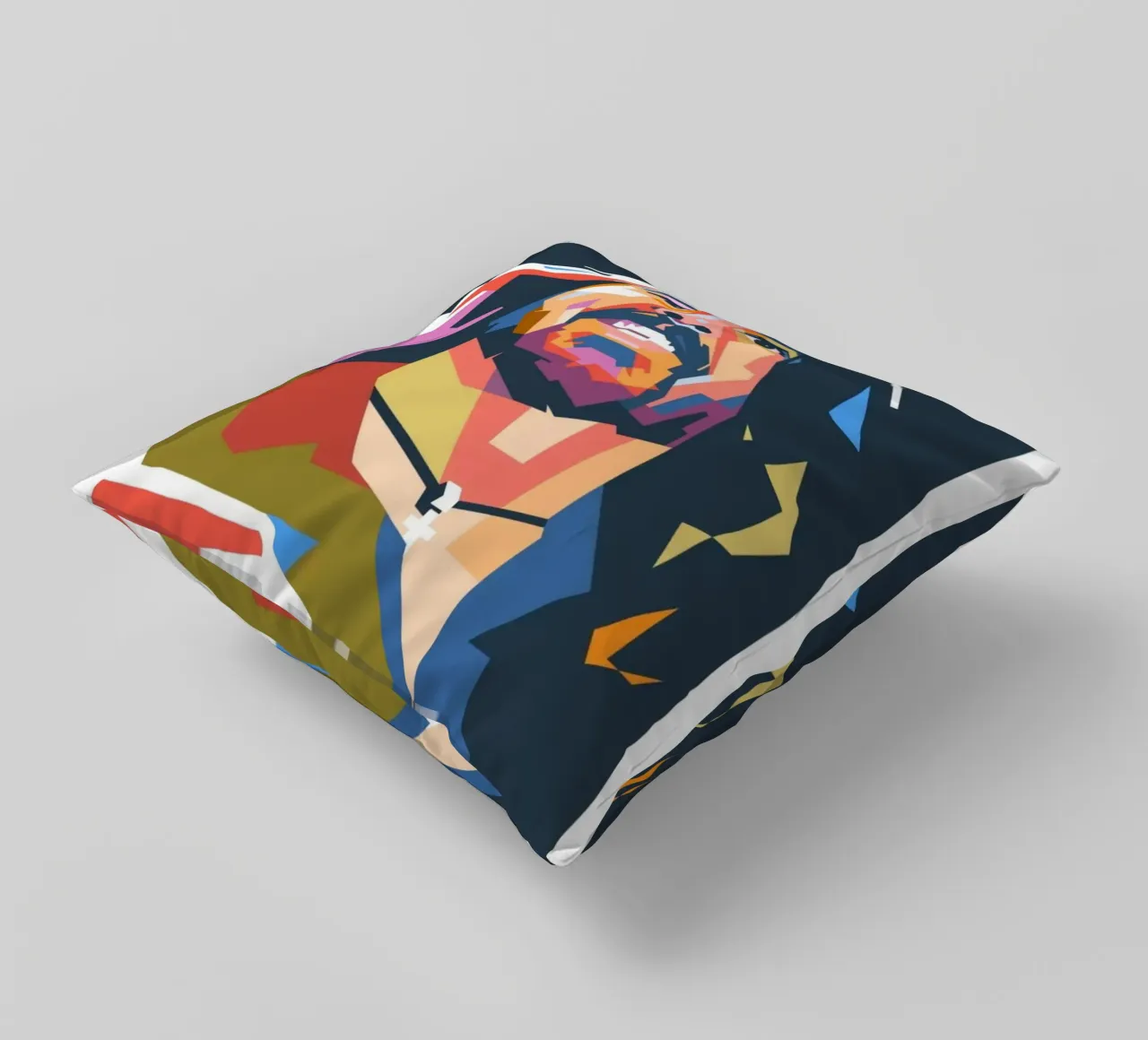Ritratto pop art di Dave Grohl cuscino da Hantamrata