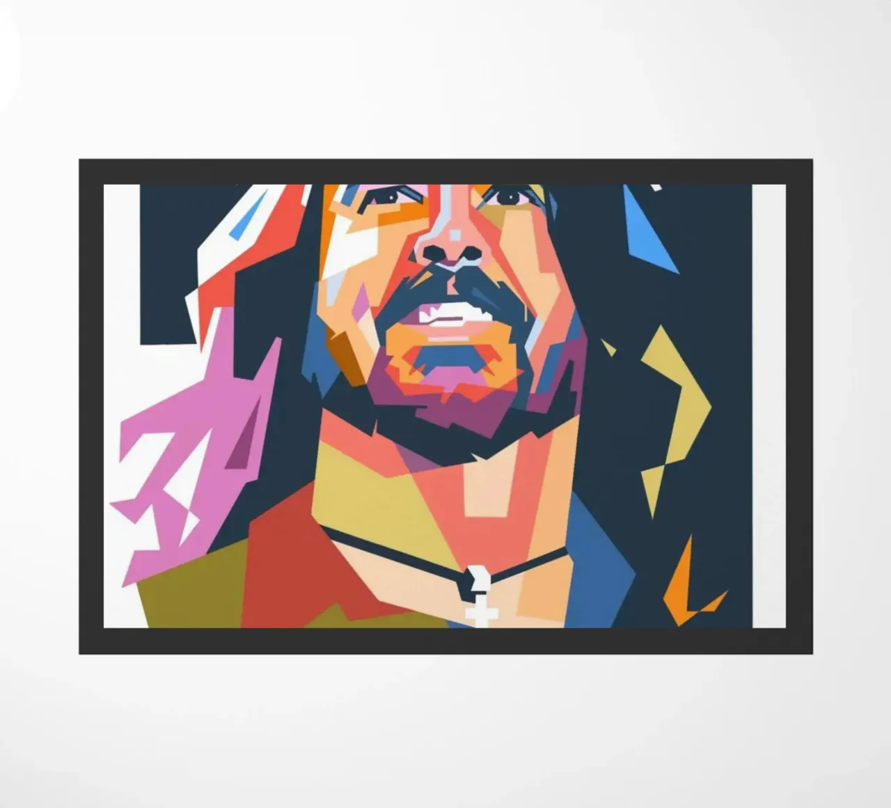Ritratto pop art di Dave Grohl zerbino da Hantamrata