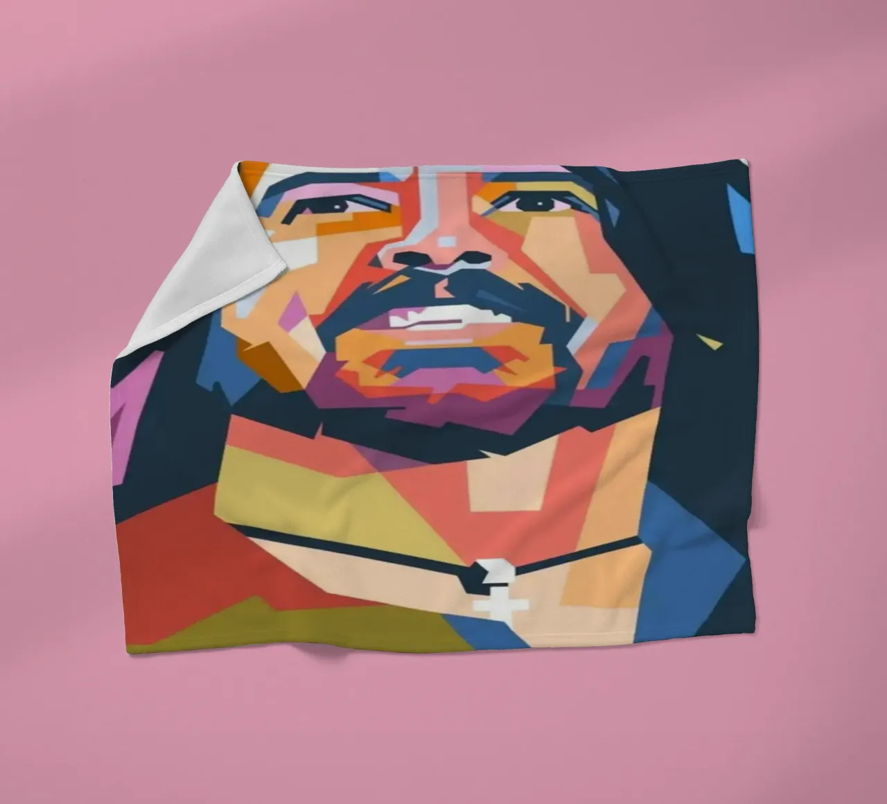 Dave Grohl Pop Art Porträt Fleecedecke von Hantamrata