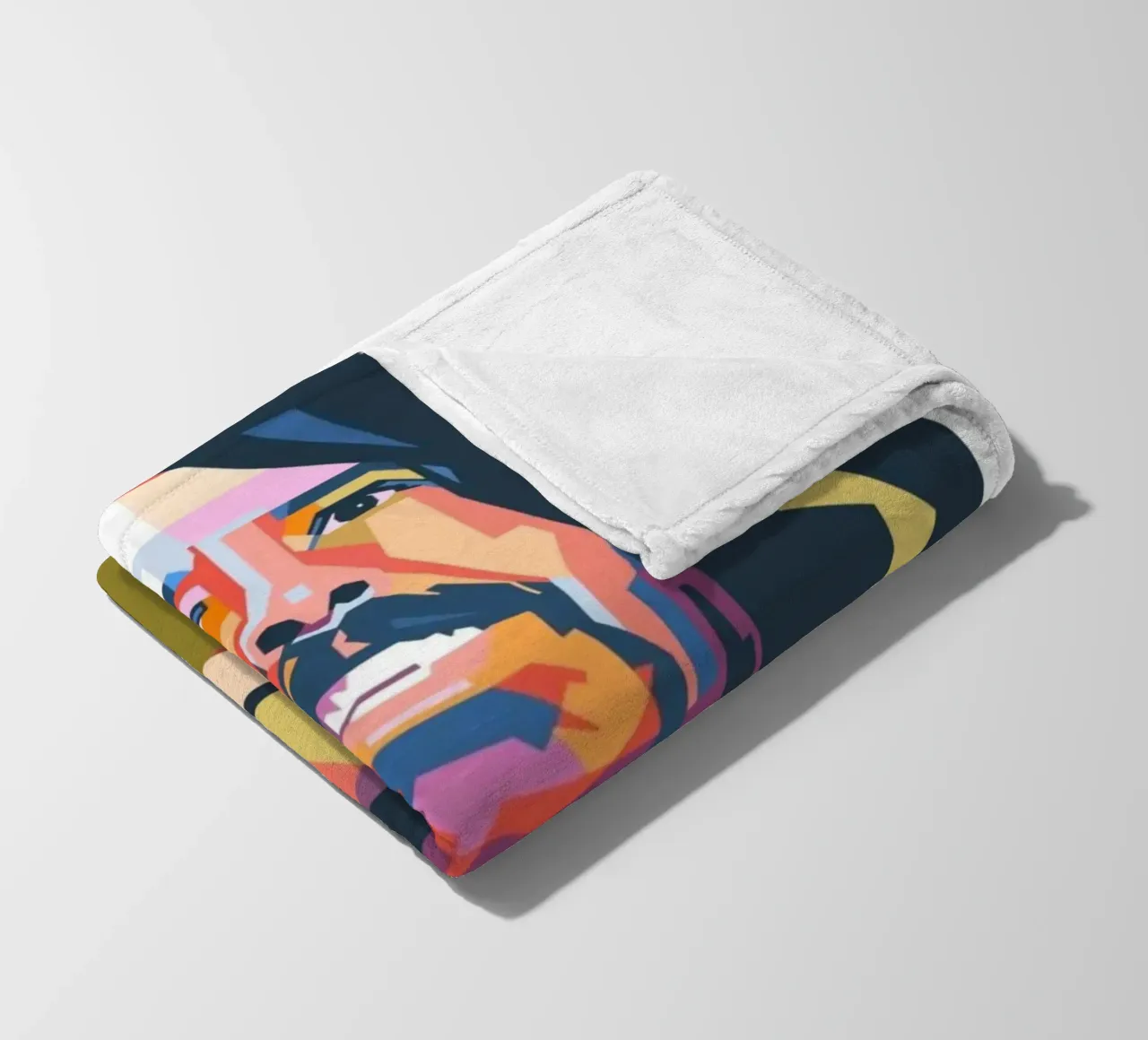 Dave Grohl Pop Art Porträt Fleecedecke von Hantamrata