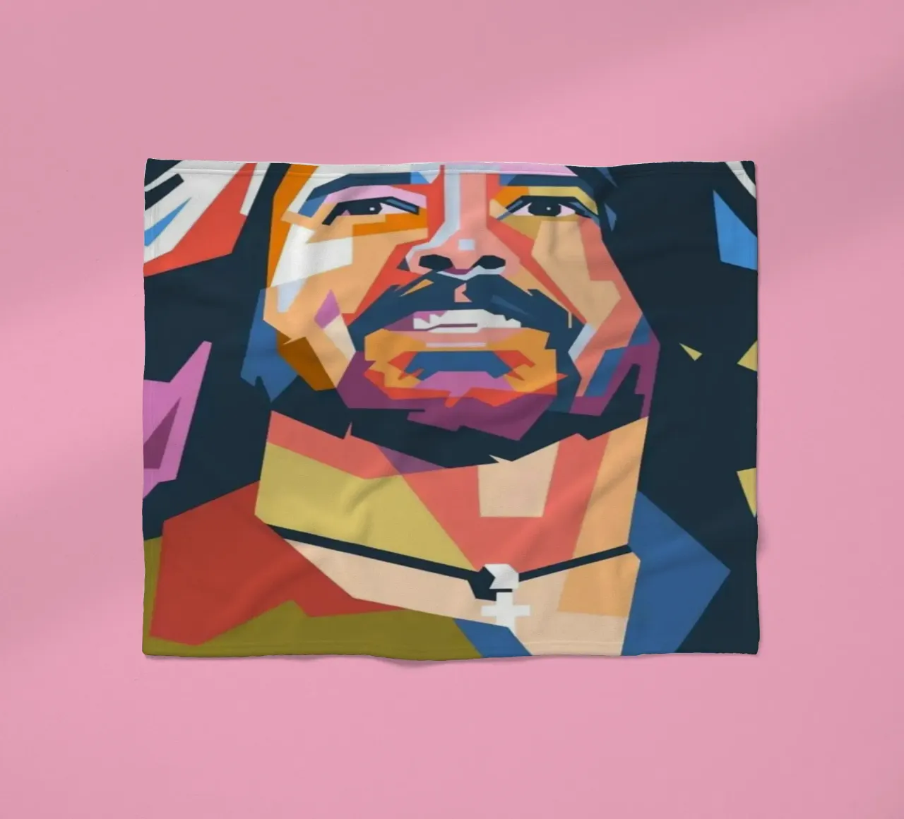 Dave Grohl Pop Art Porträt Fleecedecke von Hantamrata