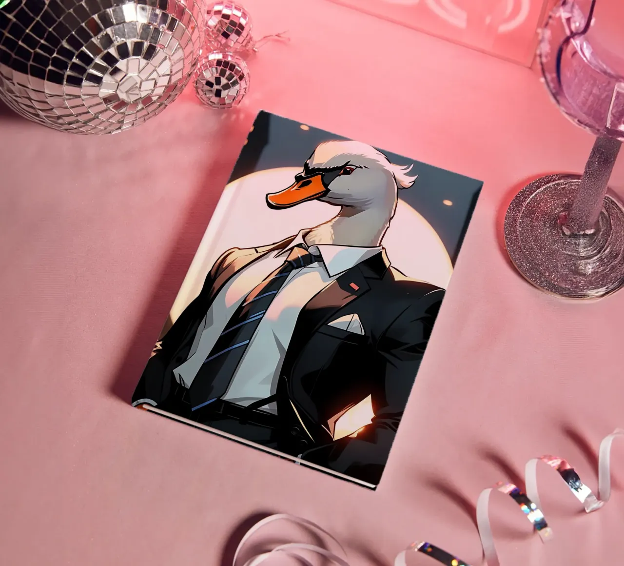 Swan_style_C_1 notebook by Tierisch bunt by LK