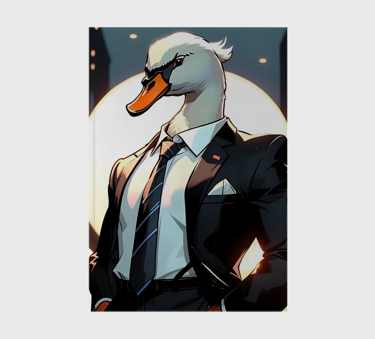 Swan_style_C_1 notebook by Tierisch bunt by LK