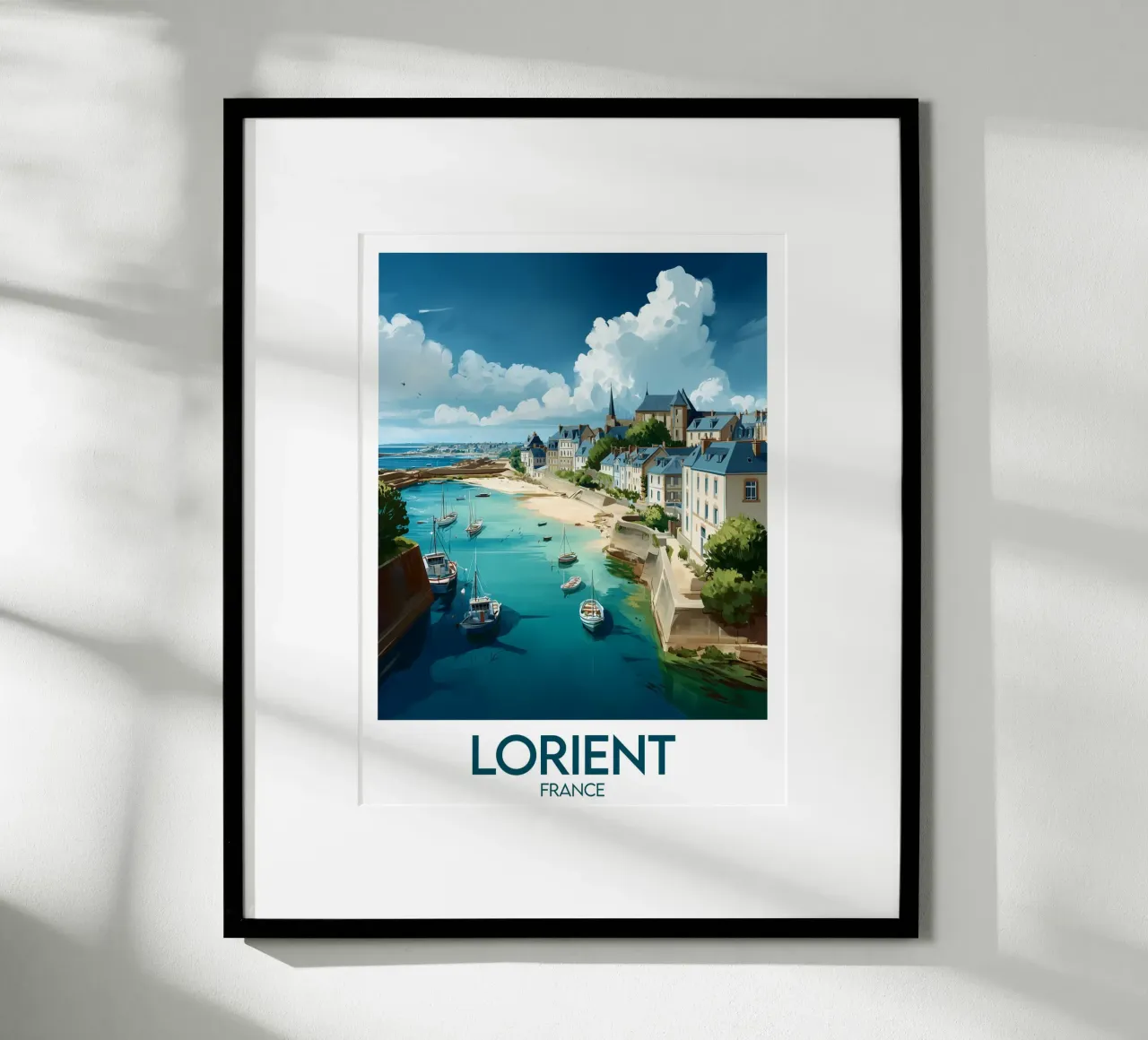 Affiche Lorient carta hahnemühle da Frame the World