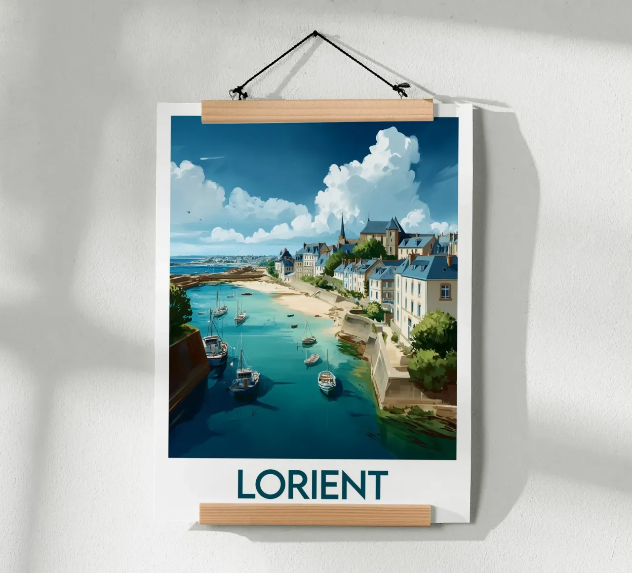 Affiche Lorient carta hahnemühle da Frame the World