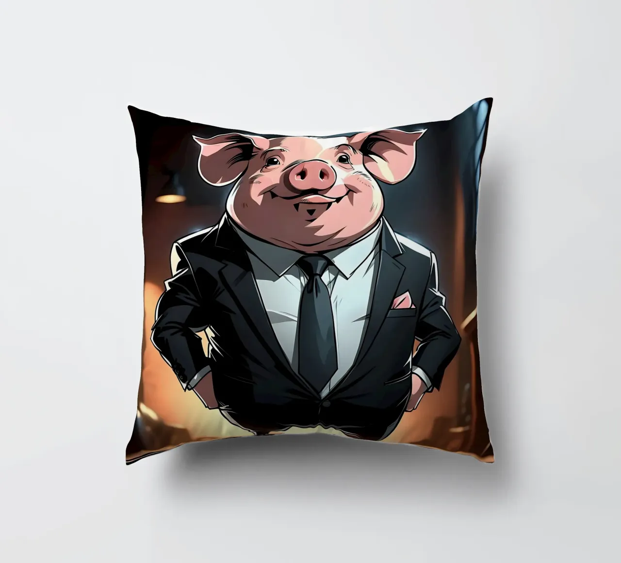 Stile_maiale_C_1 cuscino da Tierisch bunt by LK
