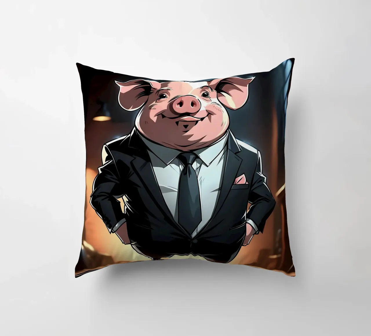 Stile_maiale_C_1 cuscino da Tierisch bunt by LK