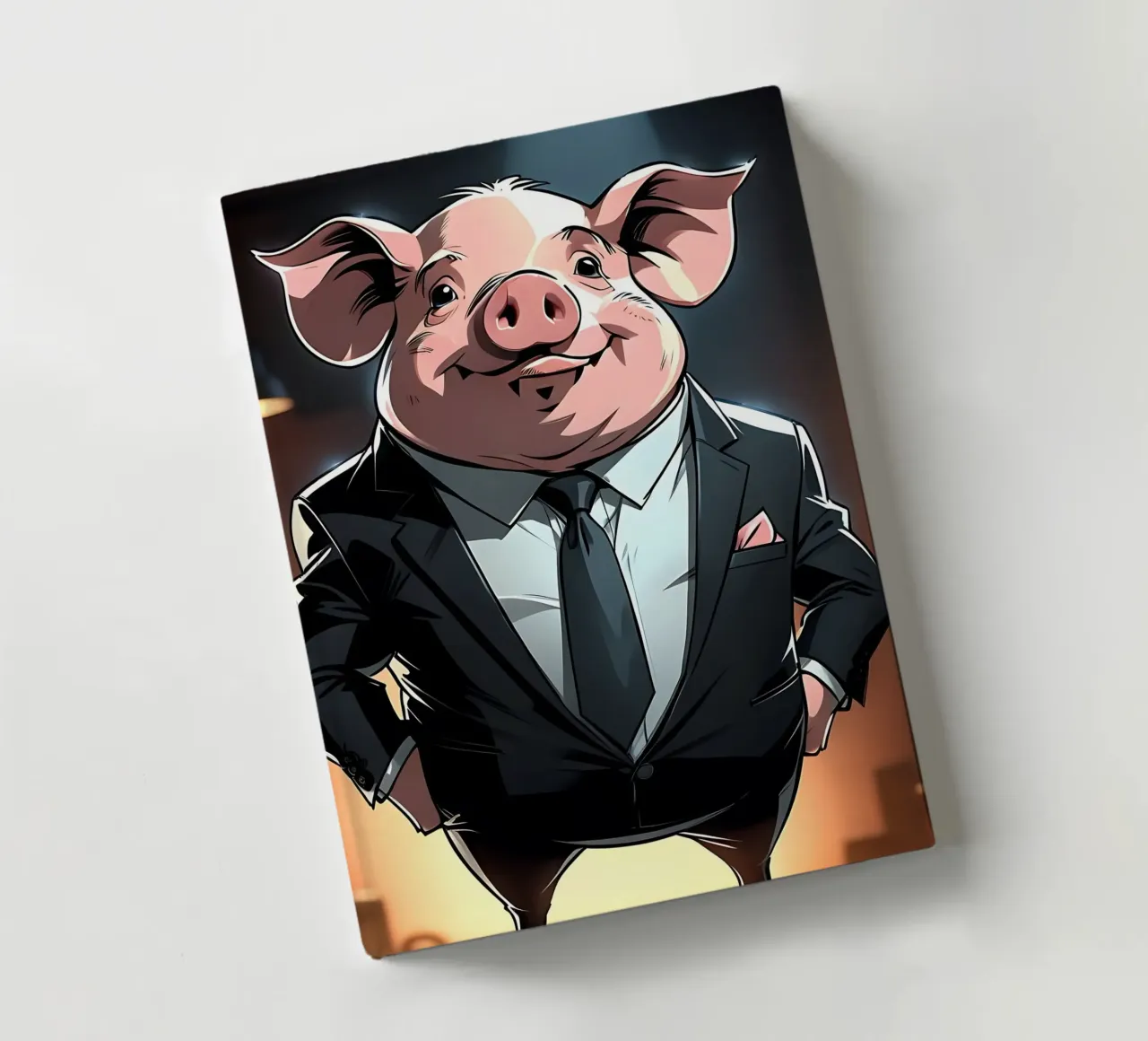 Pig_Style_C_1 notebook by Tierisch bunt by LK