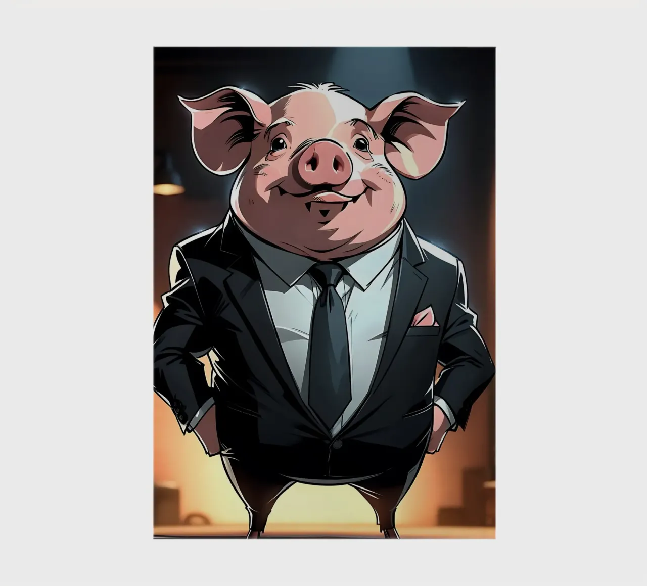 Pig_Style_C_1 notebook by Tierisch bunt by LK