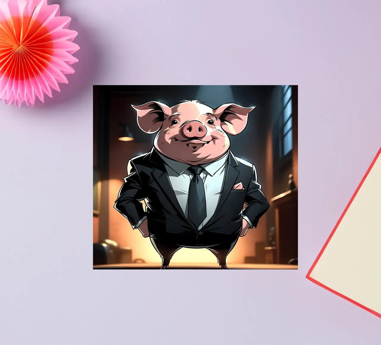 Pig_Style_C_1 pegatina de Tierisch bunt by LK