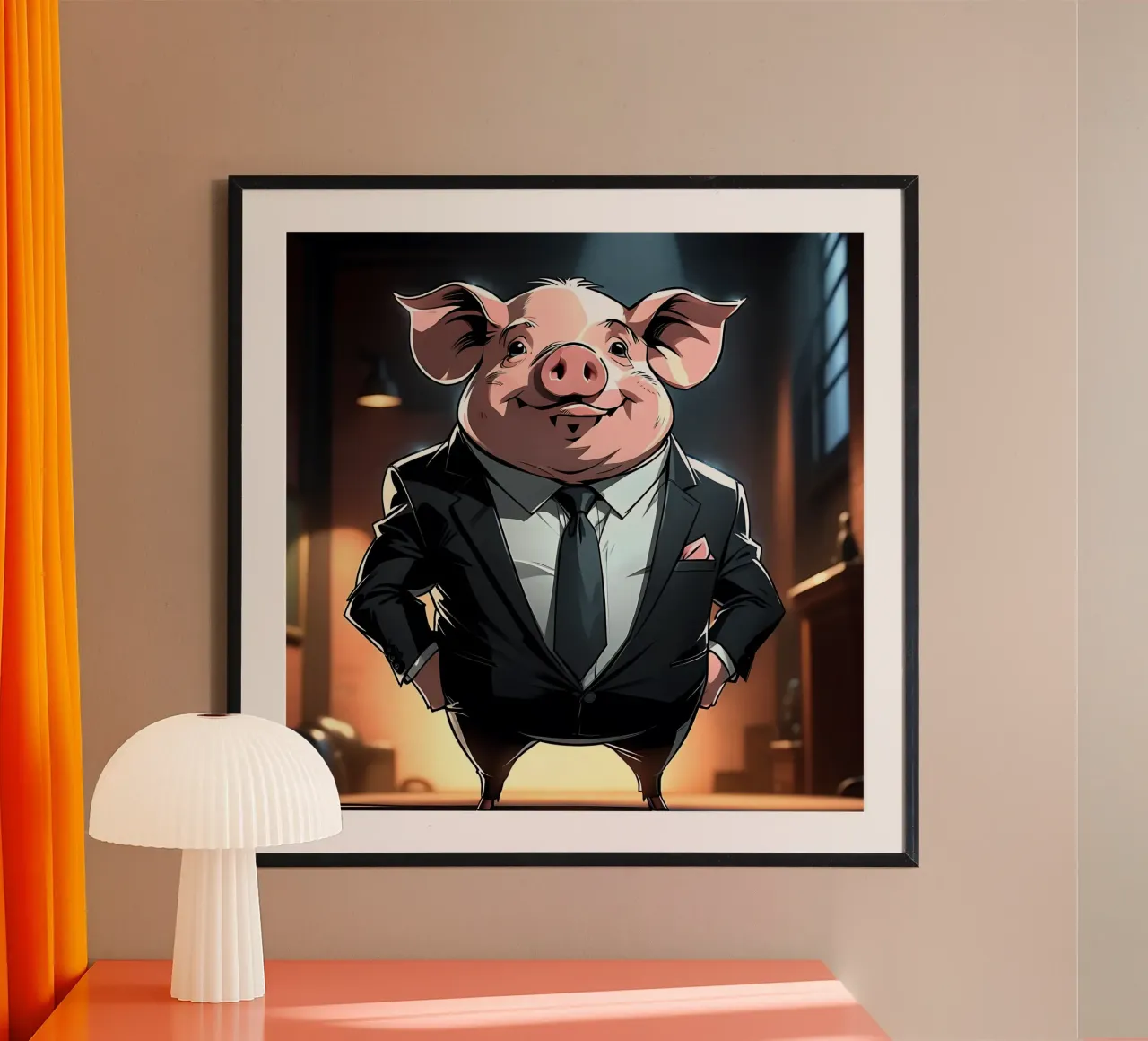 Stile_maiale_C_1 poster da Tierisch bunt by LK