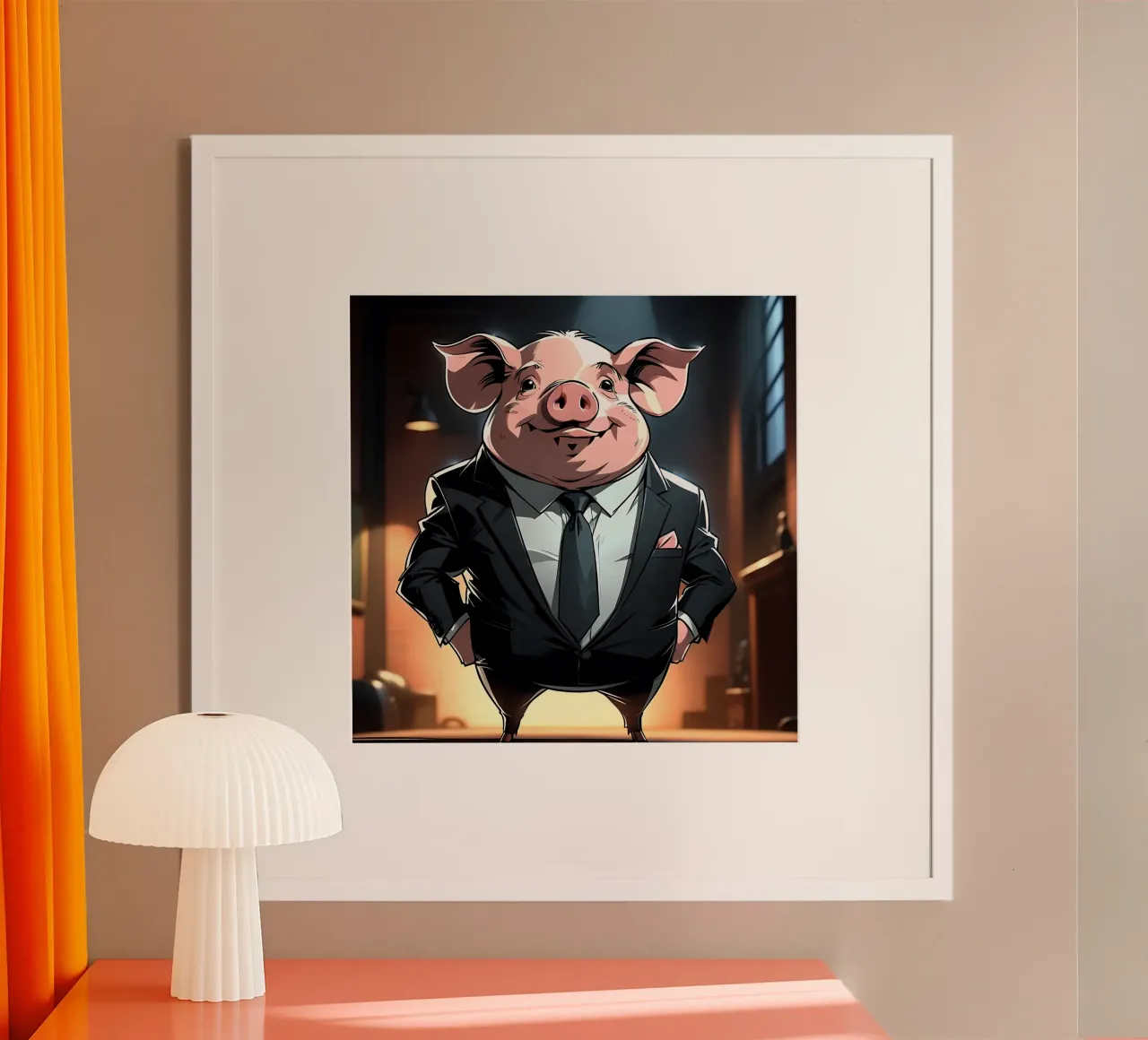 Stile_maiale_C_1 poster da Tierisch bunt by LK