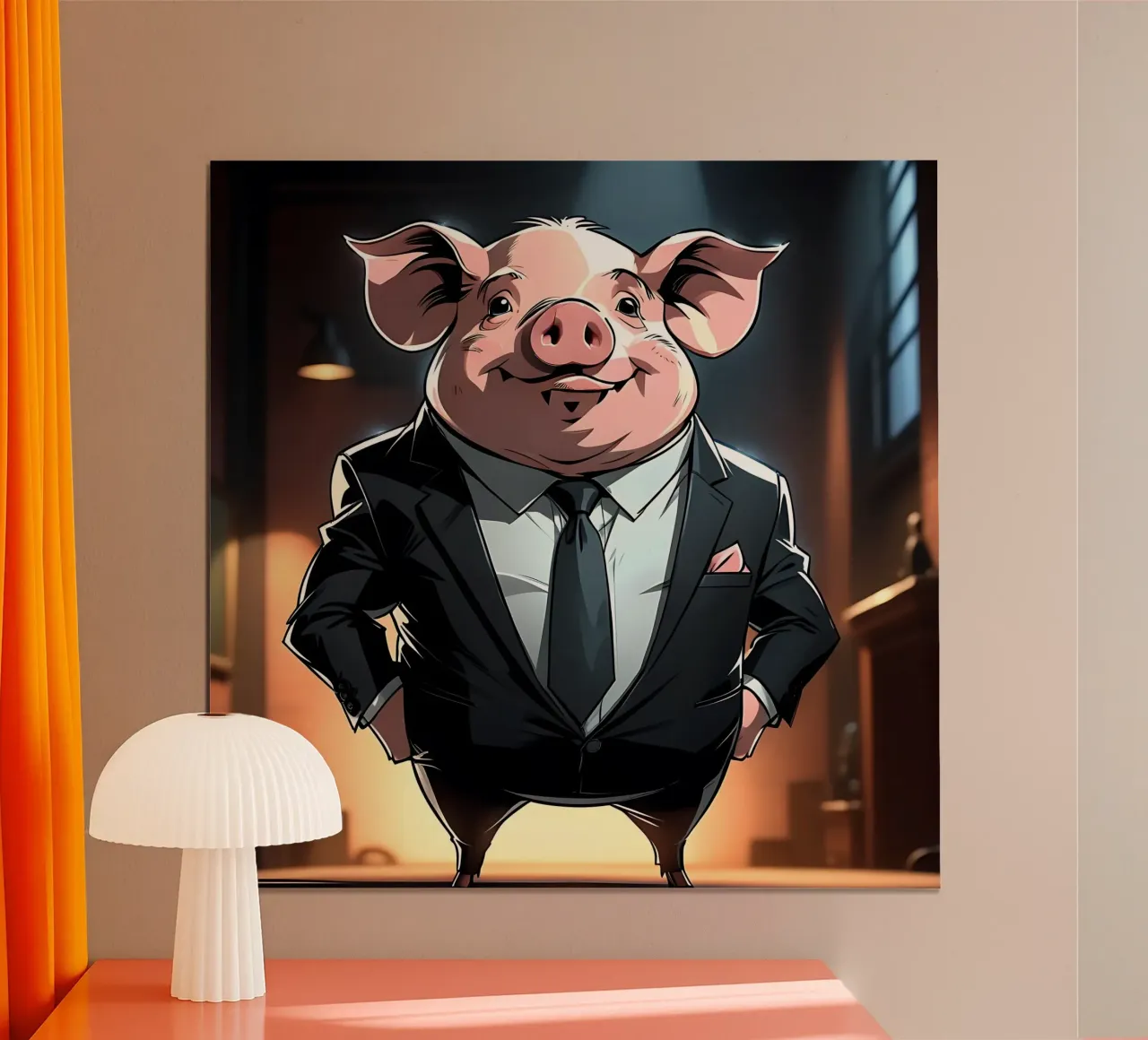 Stile_maiale_C_1 poster da Tierisch bunt by LK