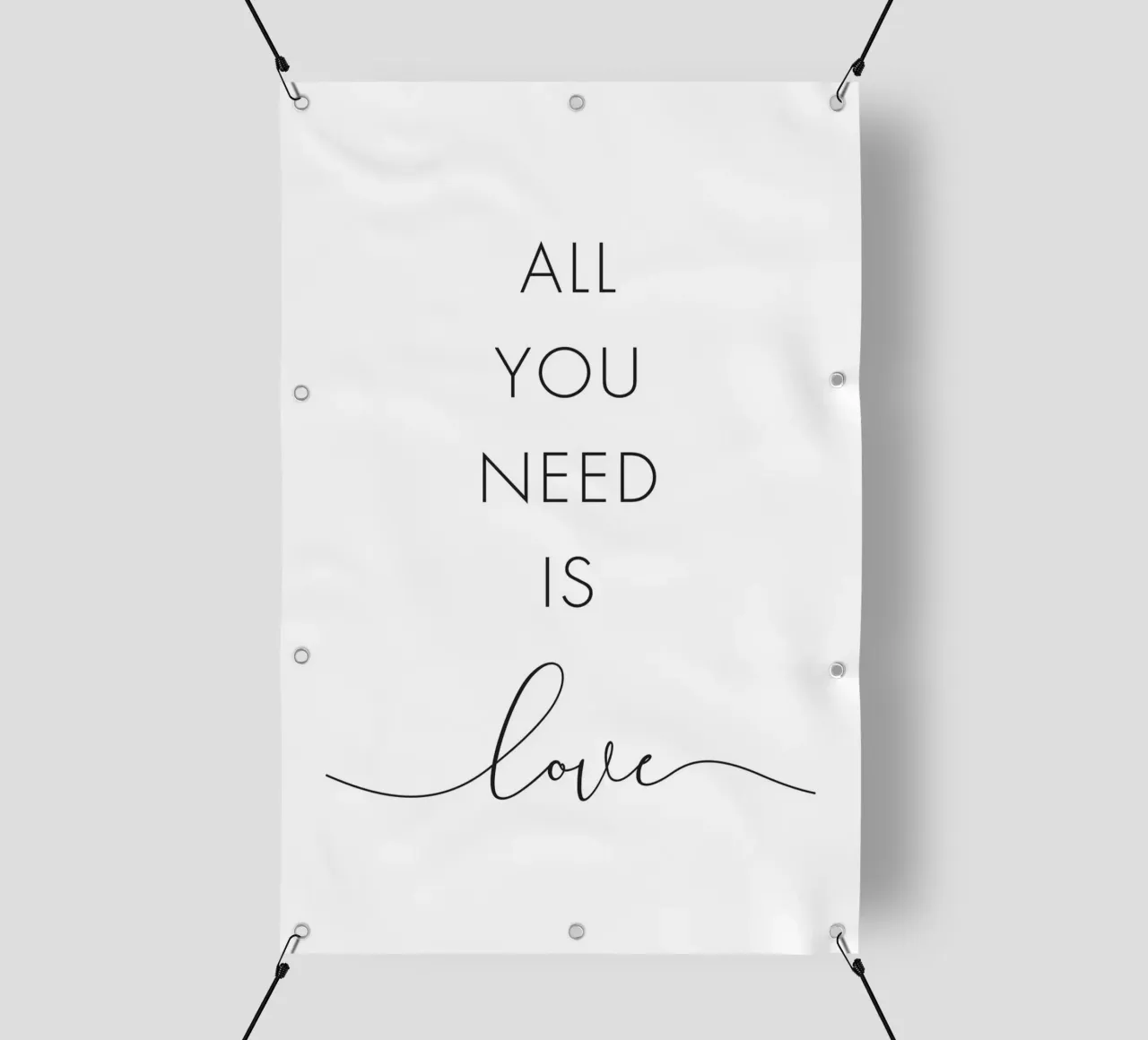 Tutto ciò che serve è l'amore telo in pvc da NouveauPrints