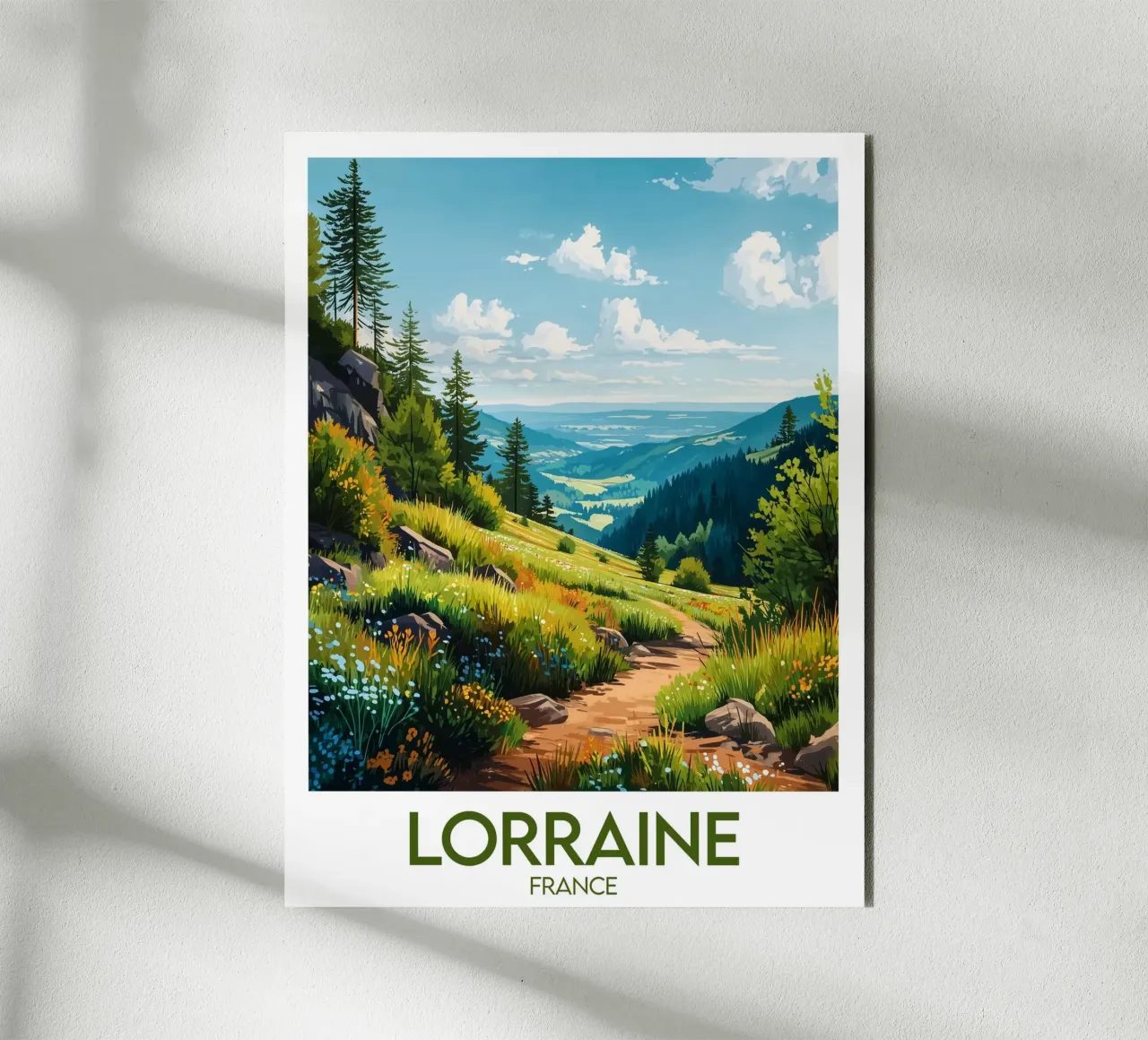 Poster di Lorena alluminio dibond da Frame the World