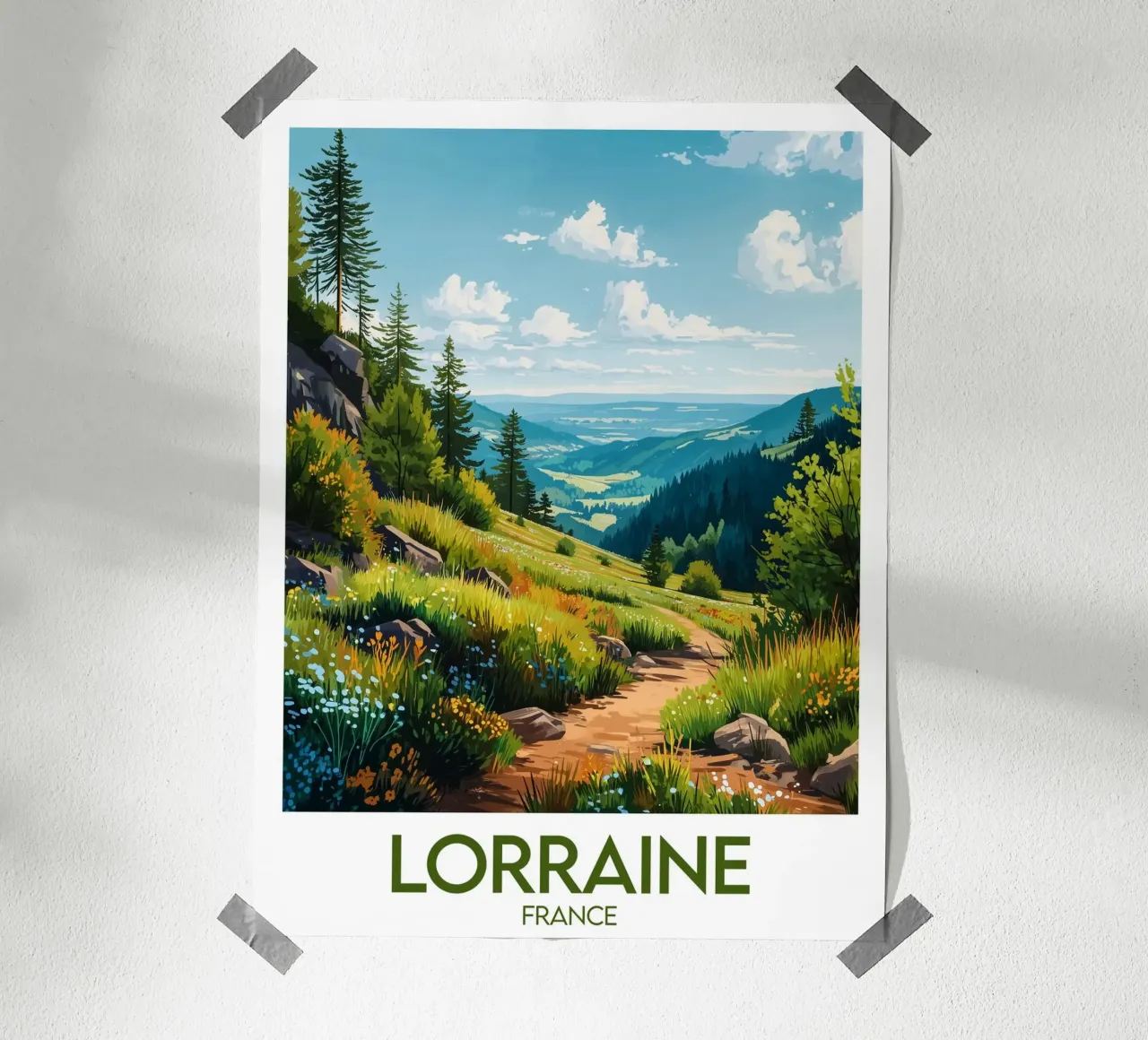Poster di Lorena carta hahnemühle da Frame the World