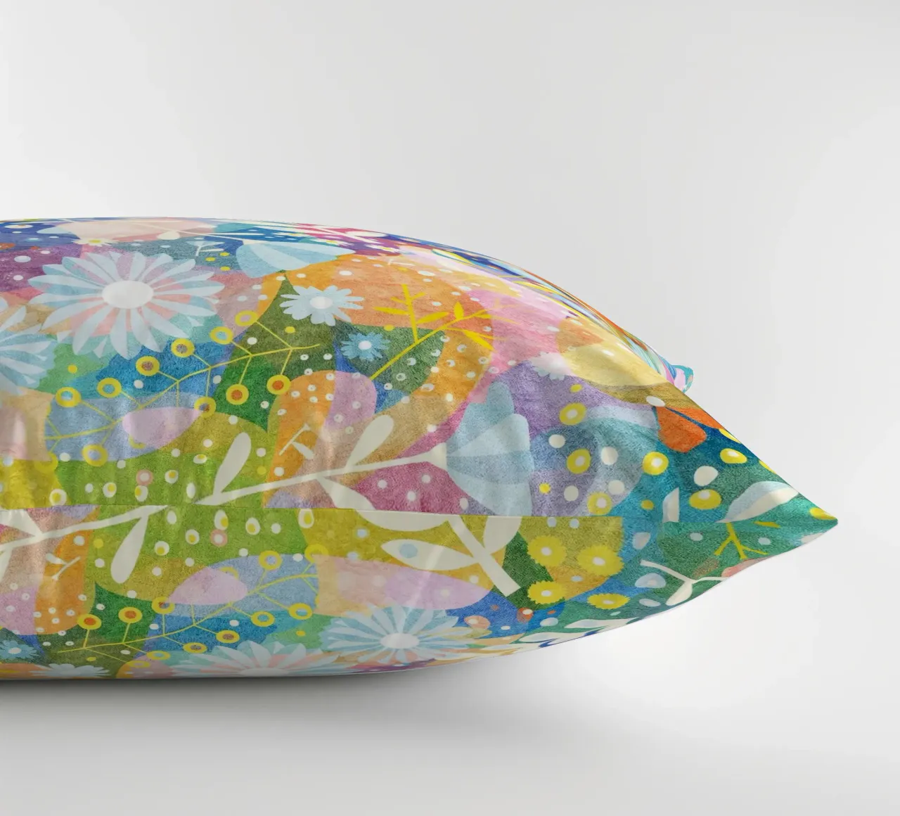 Spring Garden Abstract Pattern decorative cushion by lovely lines