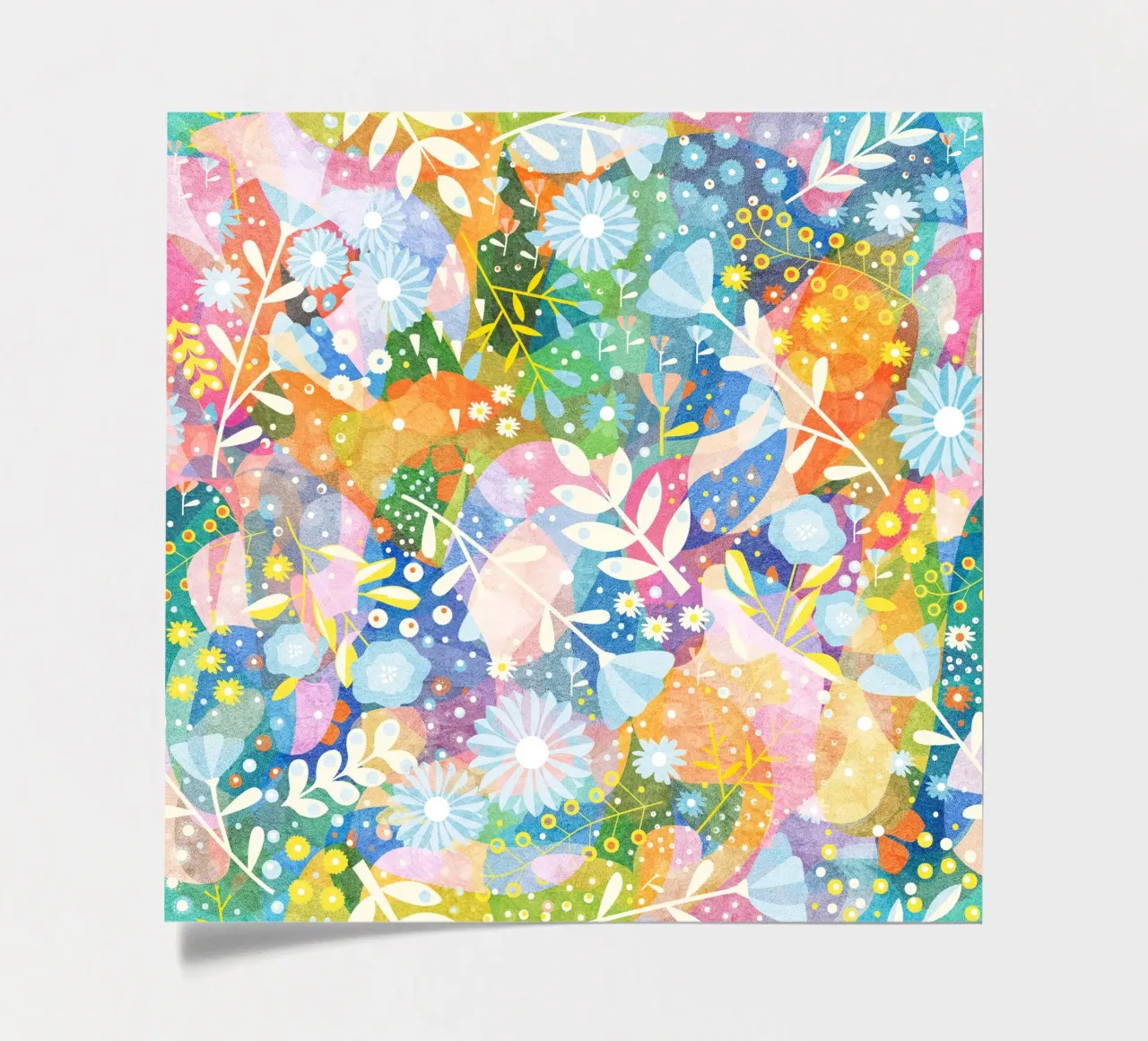 Spring Garden Abstract Pattern sticker sheet by lovely lines