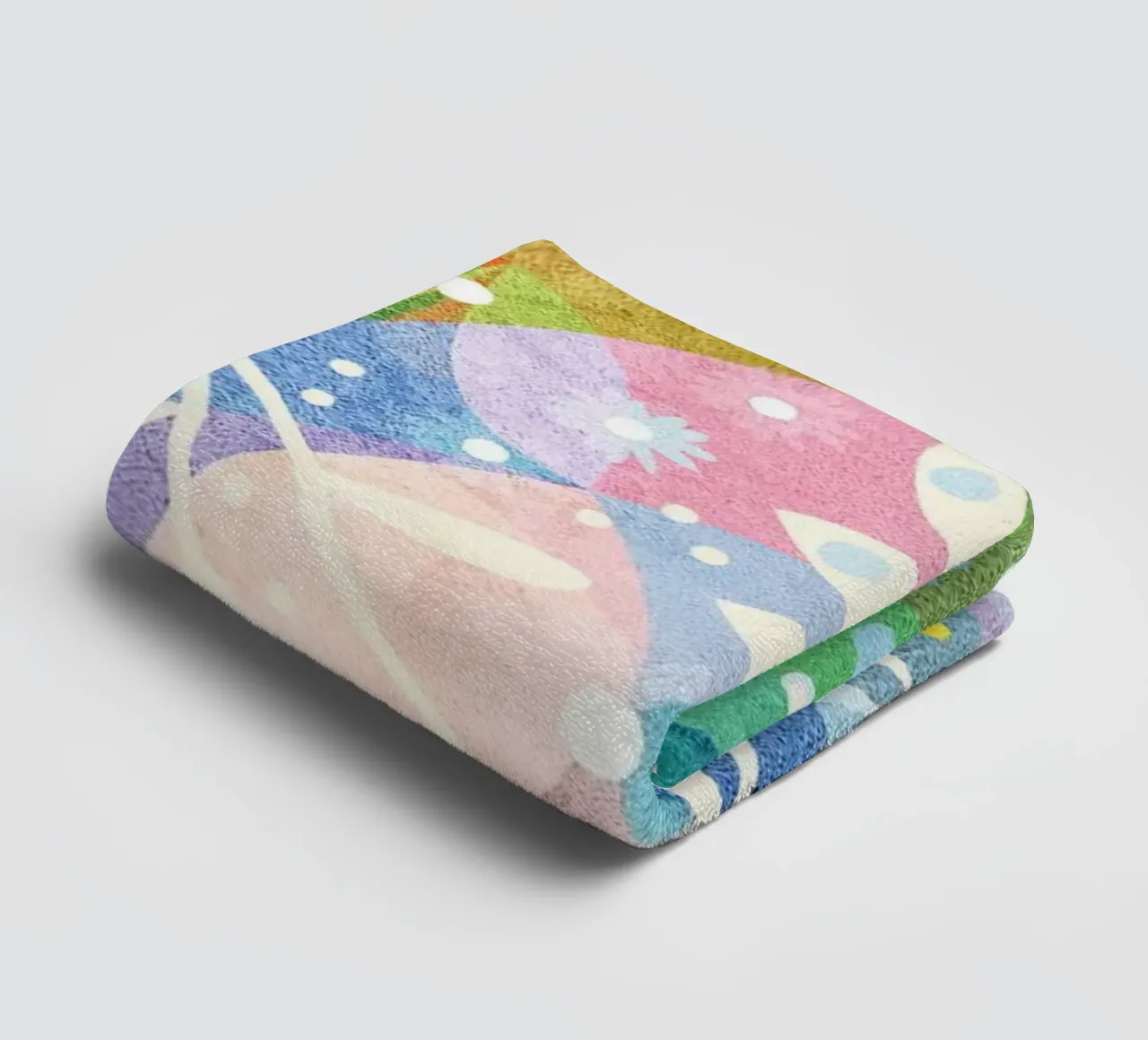 Spring Garden Abstract Pattern towel by lovely lines