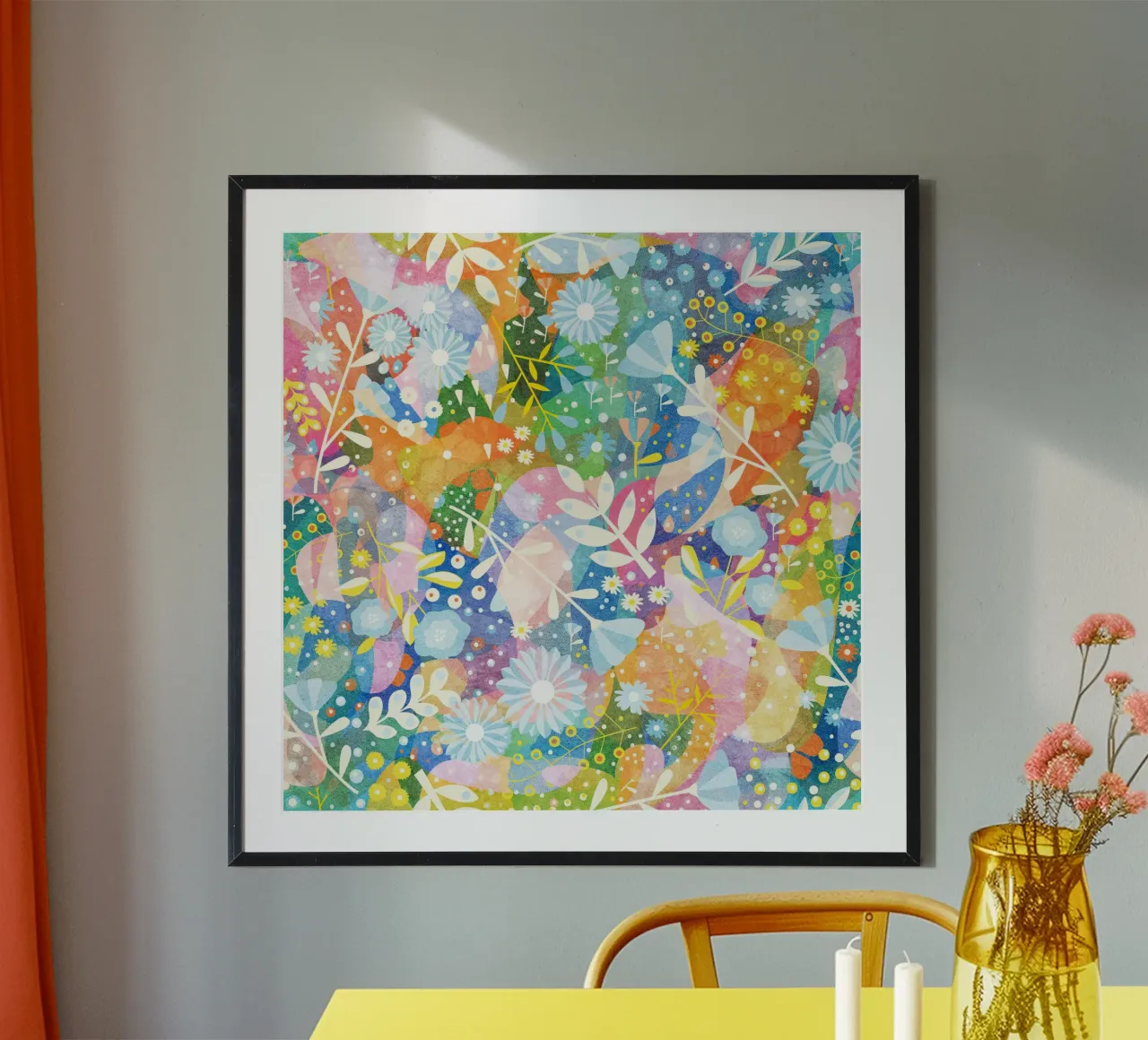 Spring Garden Abstract Pattern hahnemühle by lovely lines