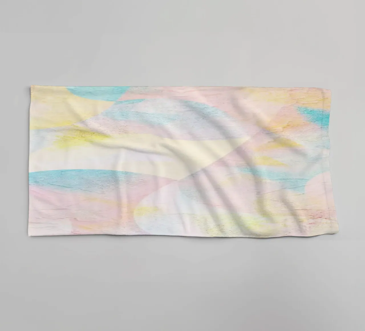 Droomlandschap Abstract Geometrisch badhanddoek van lovely lines