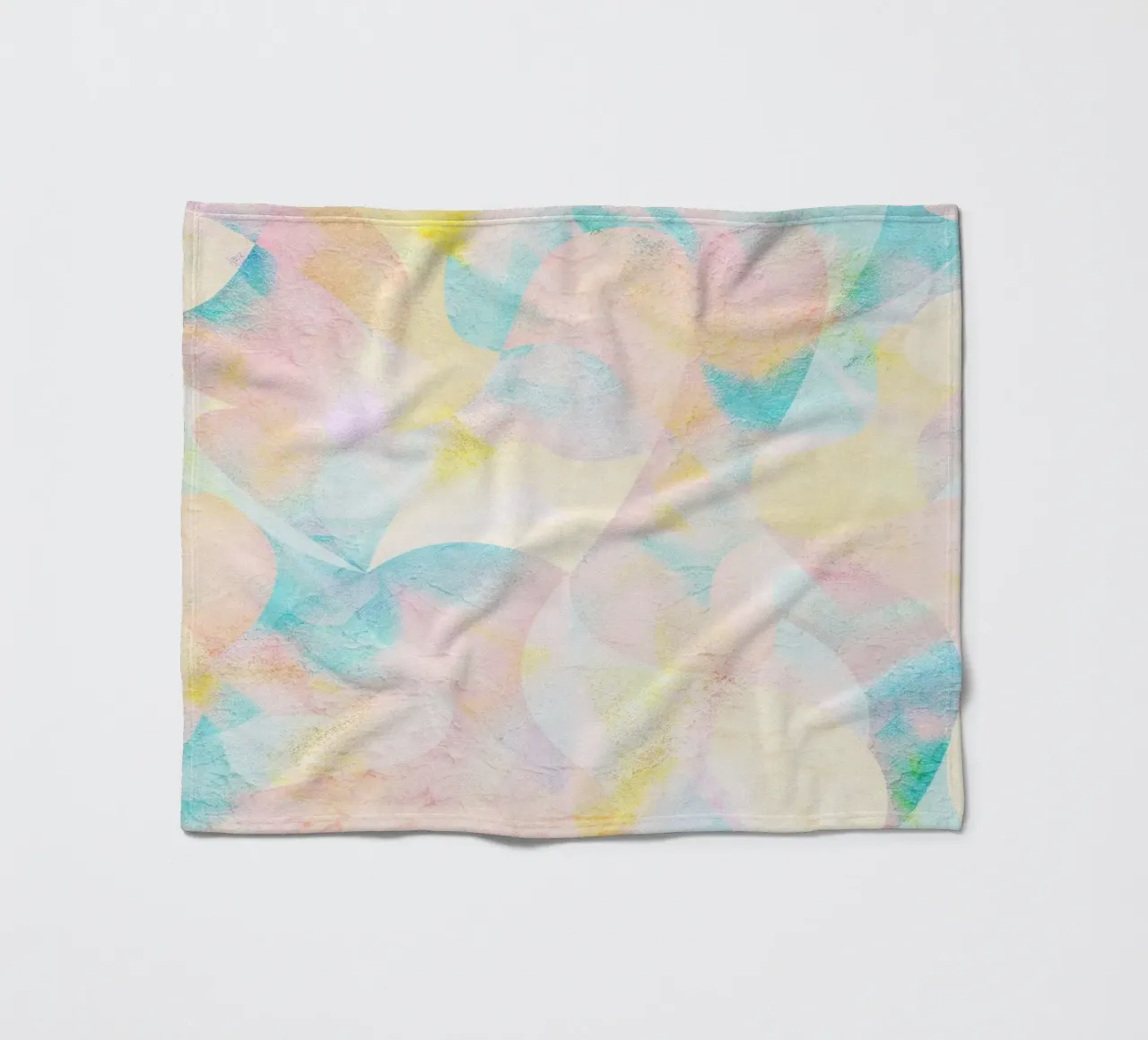 Dream Landscape Abstract Geometric fleece blanket by lovely lines