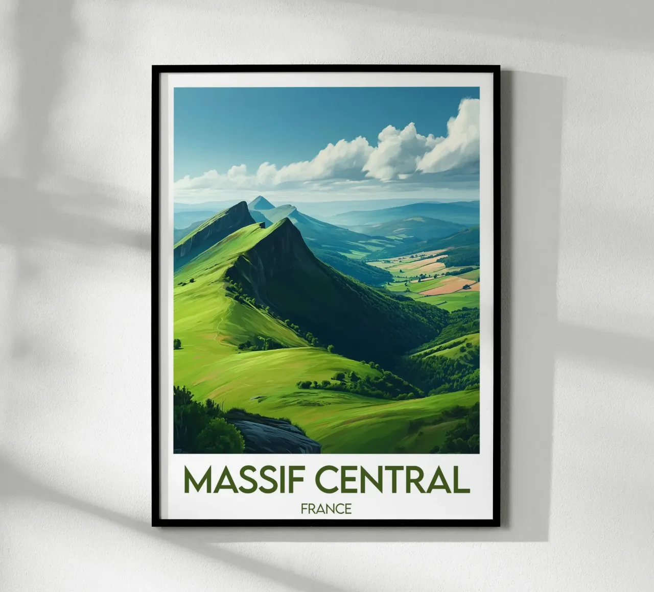 Affiche Massif Central poster da Frame the World