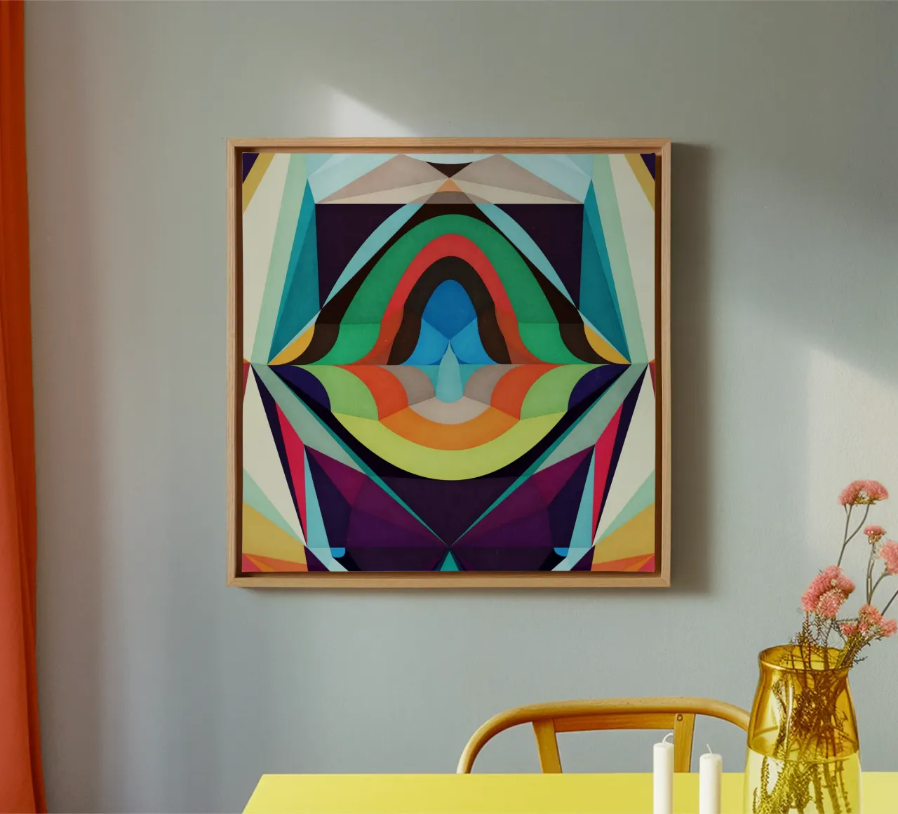 Inner World Abstract Shapes canvas by lovely lines