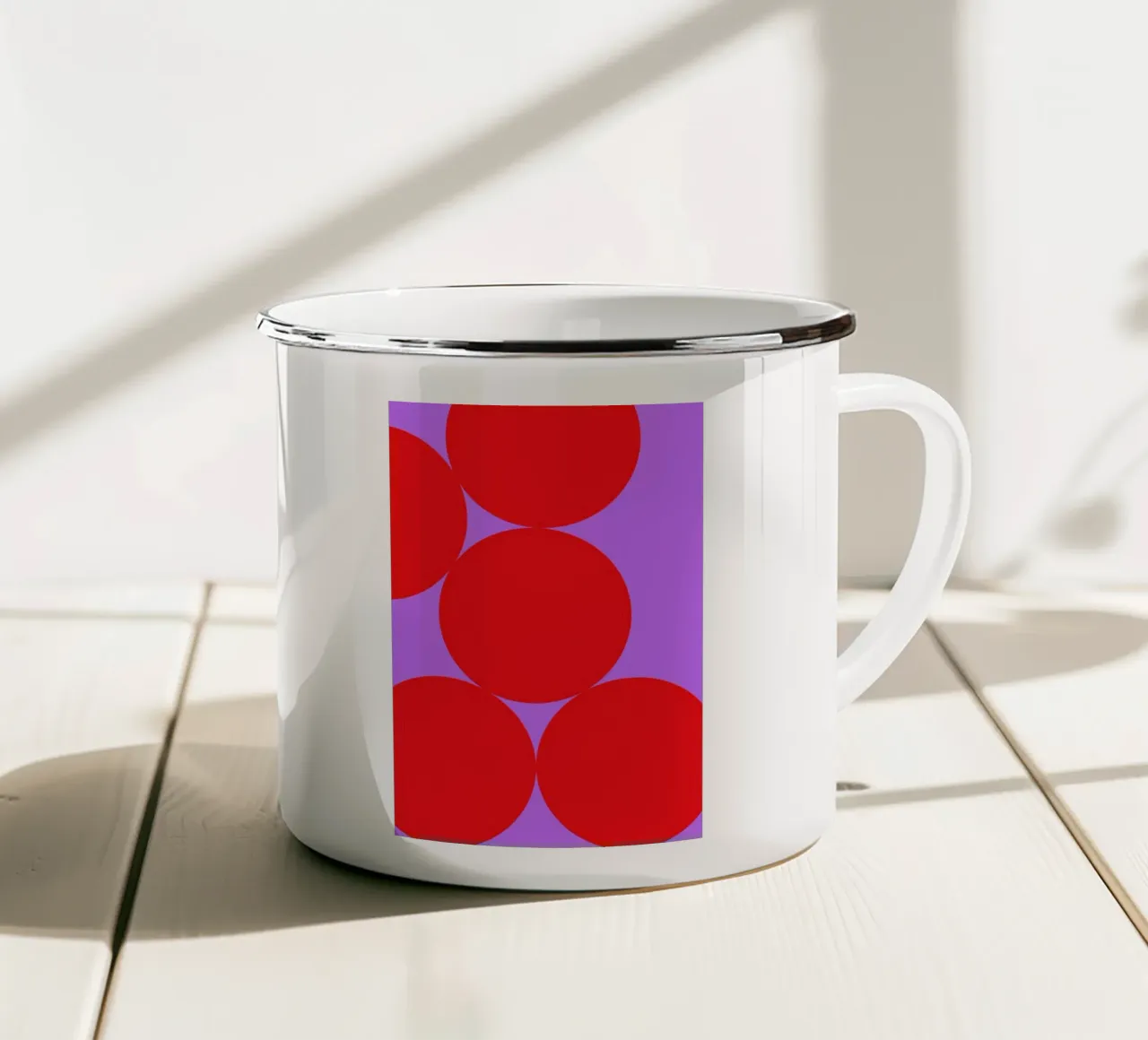 Just Dots enamel mug by La Come Di