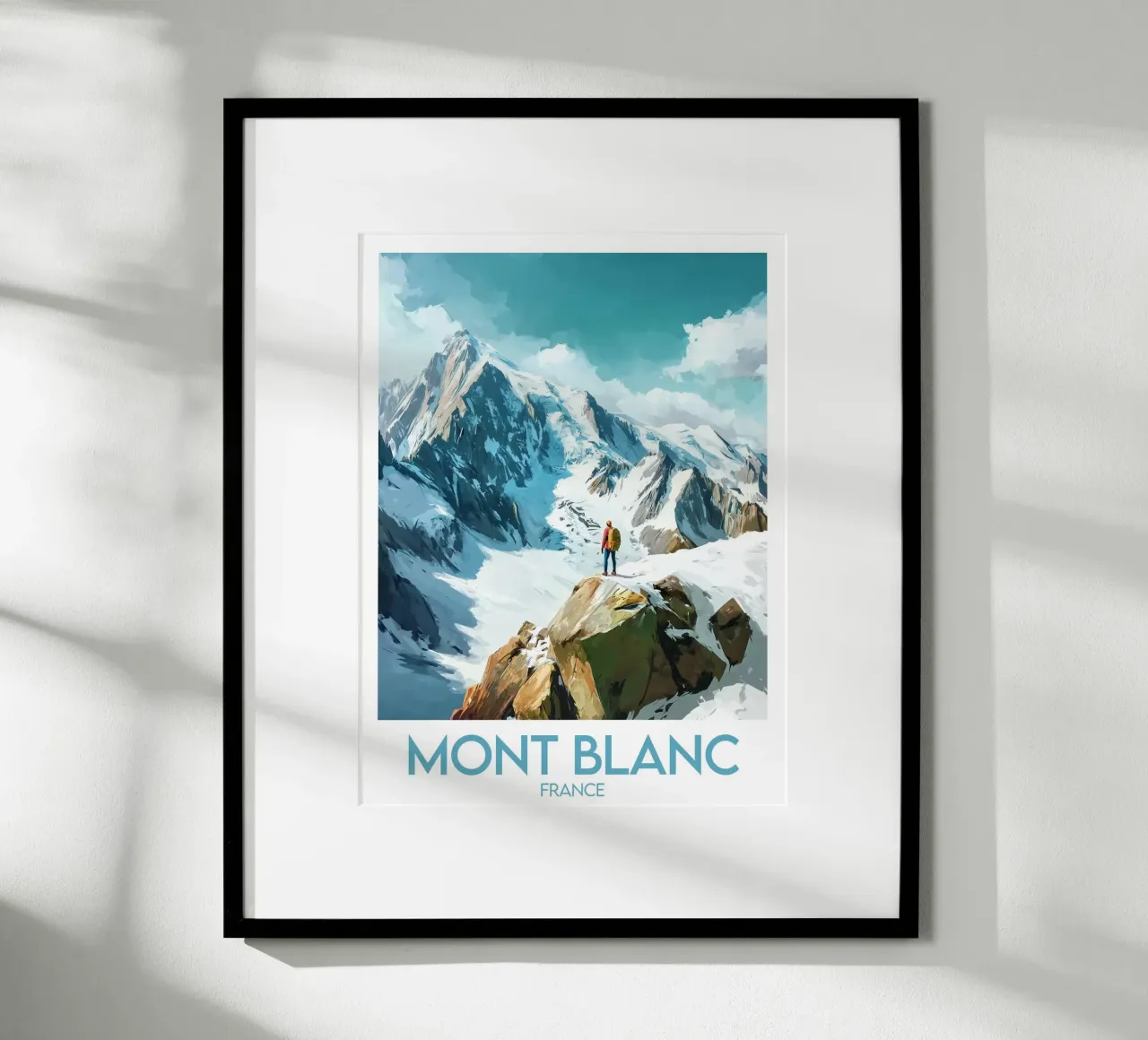 Poster del Monte Bianco carta hahnemühle da Frame the World