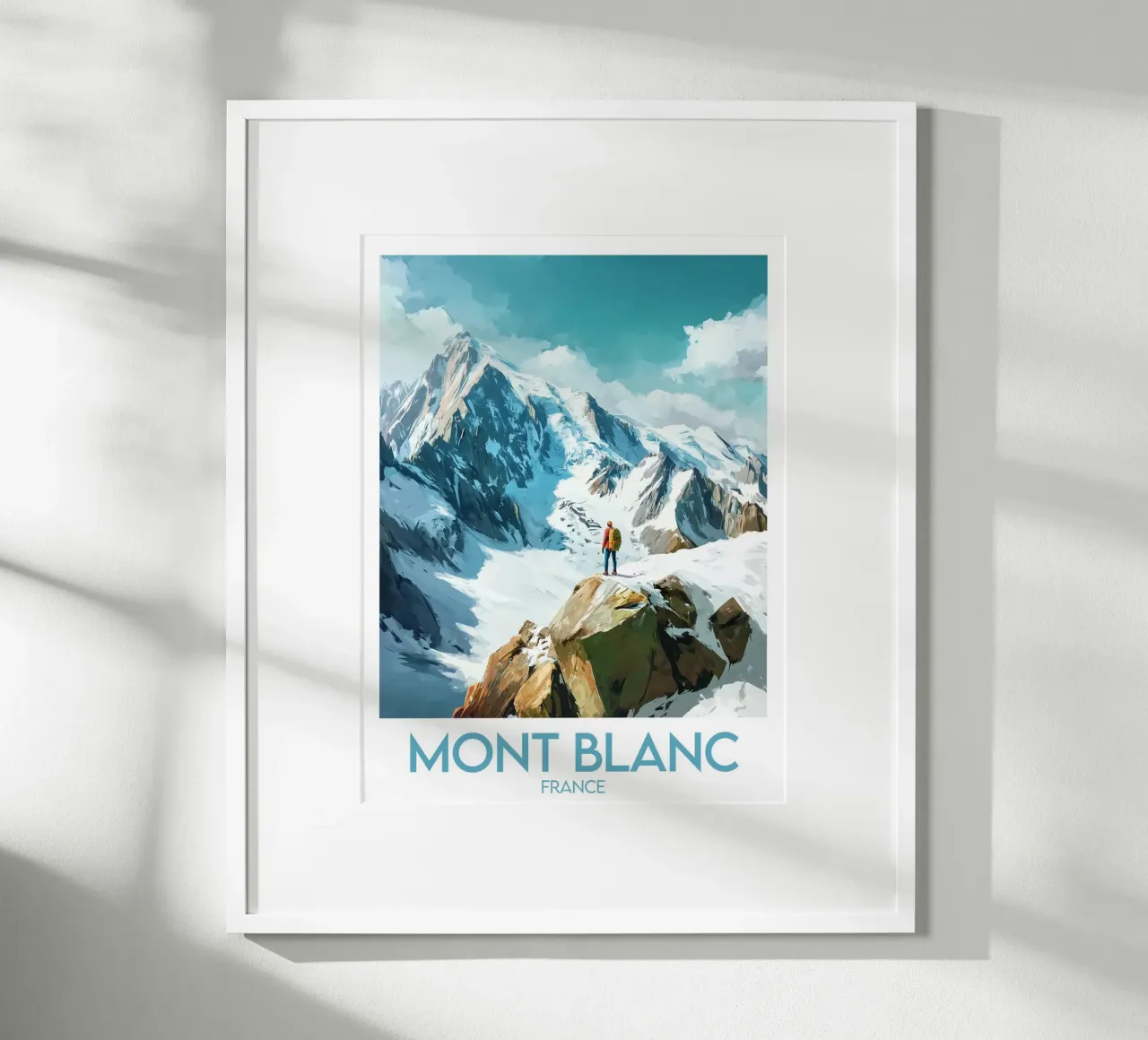 Poster del Monte Bianco carta hahnemühle da Frame the World