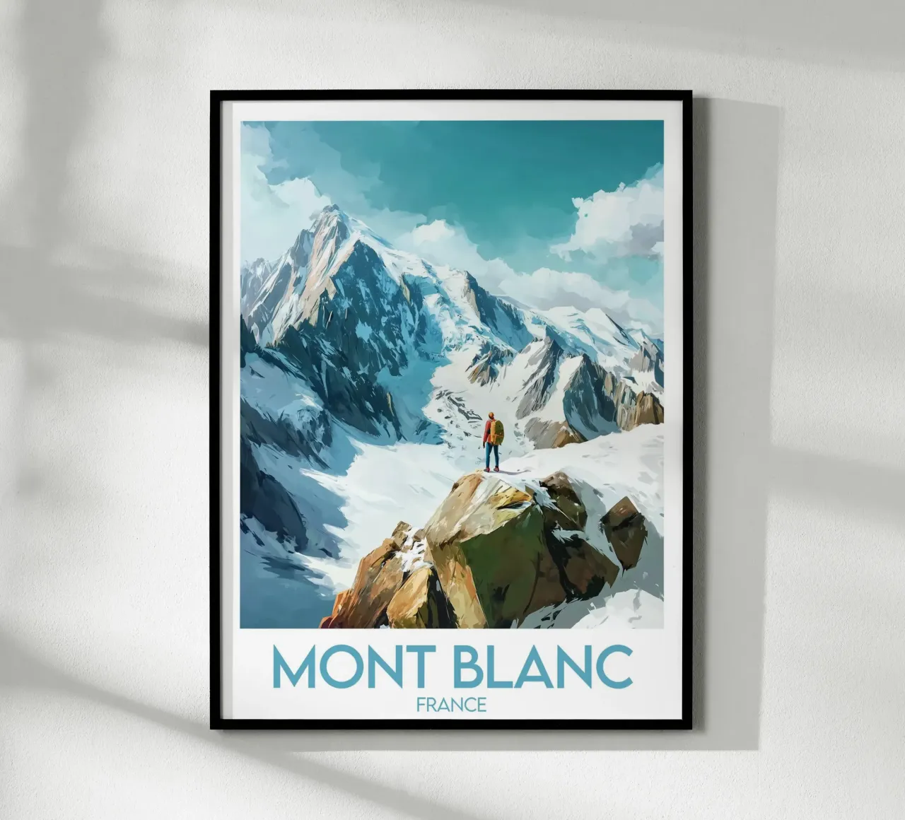 Poster del Monte Bianco carta hahnemühle da Frame the World