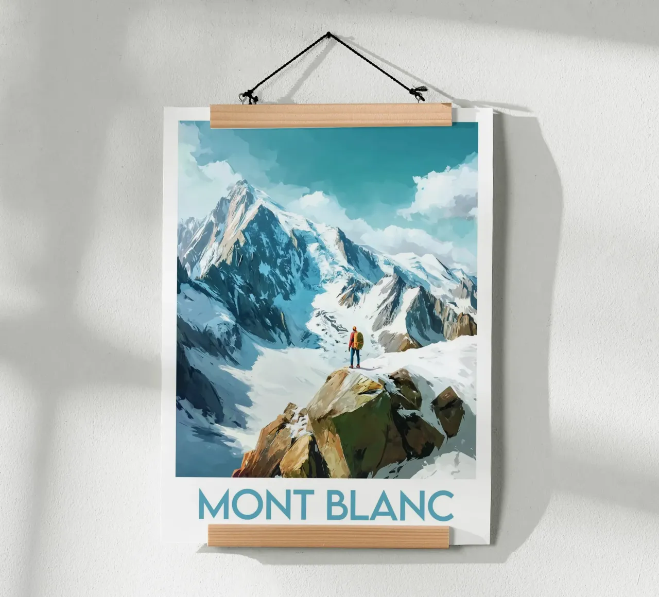 Poster del Monte Bianco carta hahnemühle da Frame the World