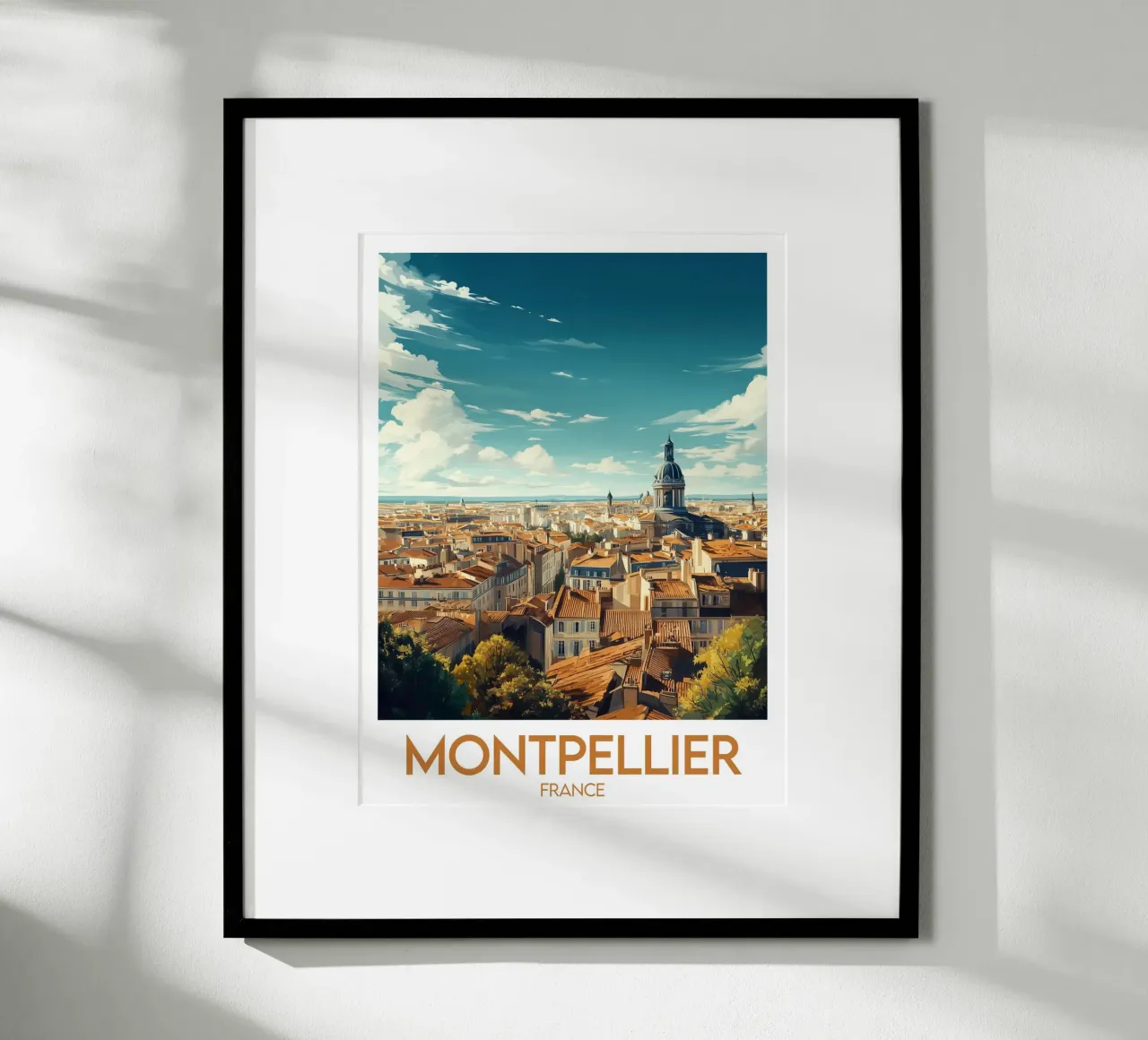 Affiche Montpellier poster da Frame the World