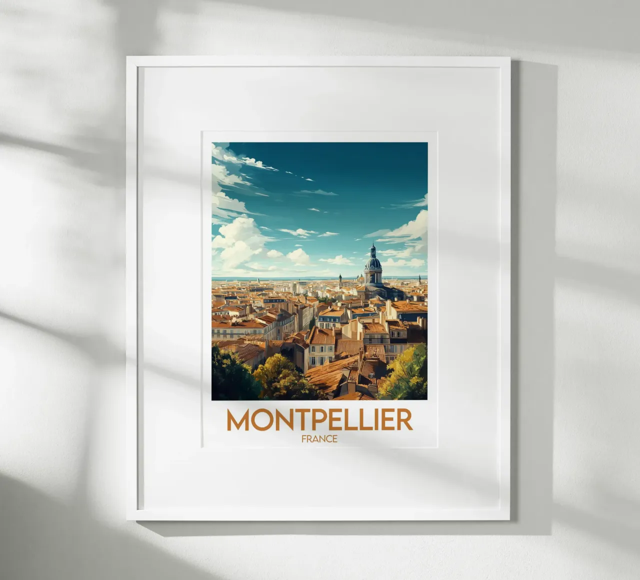 Affiche Montpellier poster da Frame the World