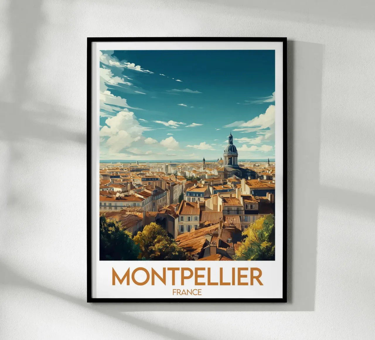 Affiche Montpellier poster da Frame the World