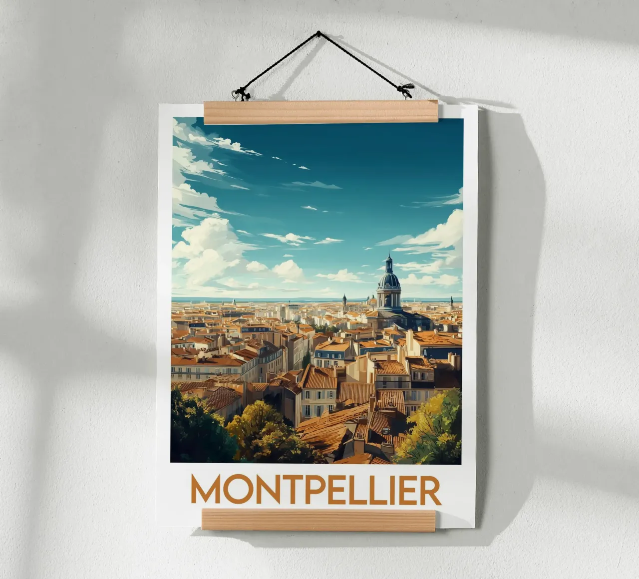 Affiche Montpellier poster da Frame the World