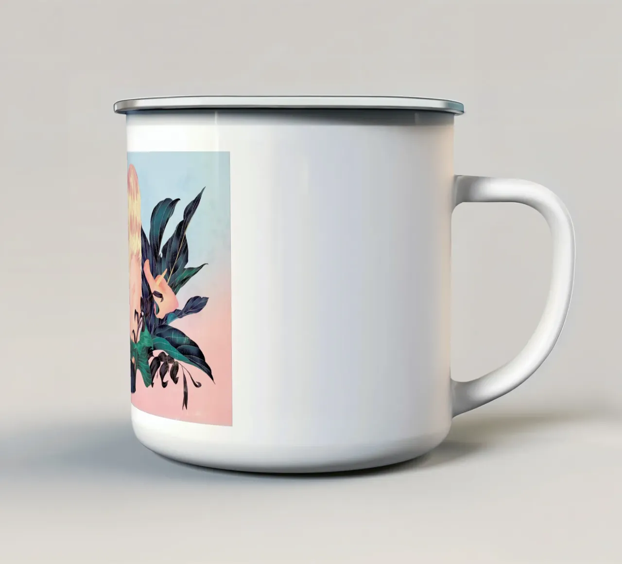 Humming Bird tazza in smalto da Faunesque