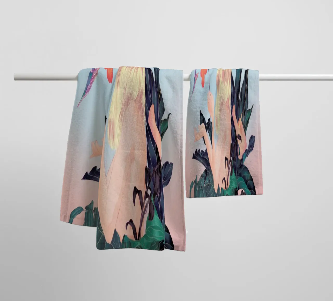 Humming Bird asciugamano da bagno da Faunesque