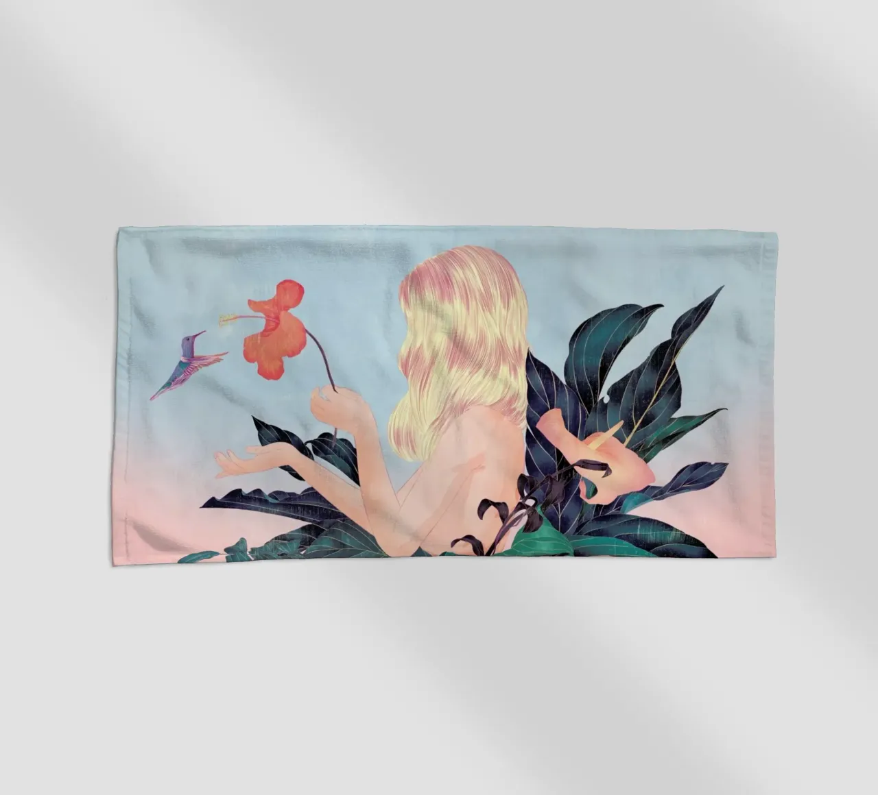 Humming Bird telo mare da Faunesque