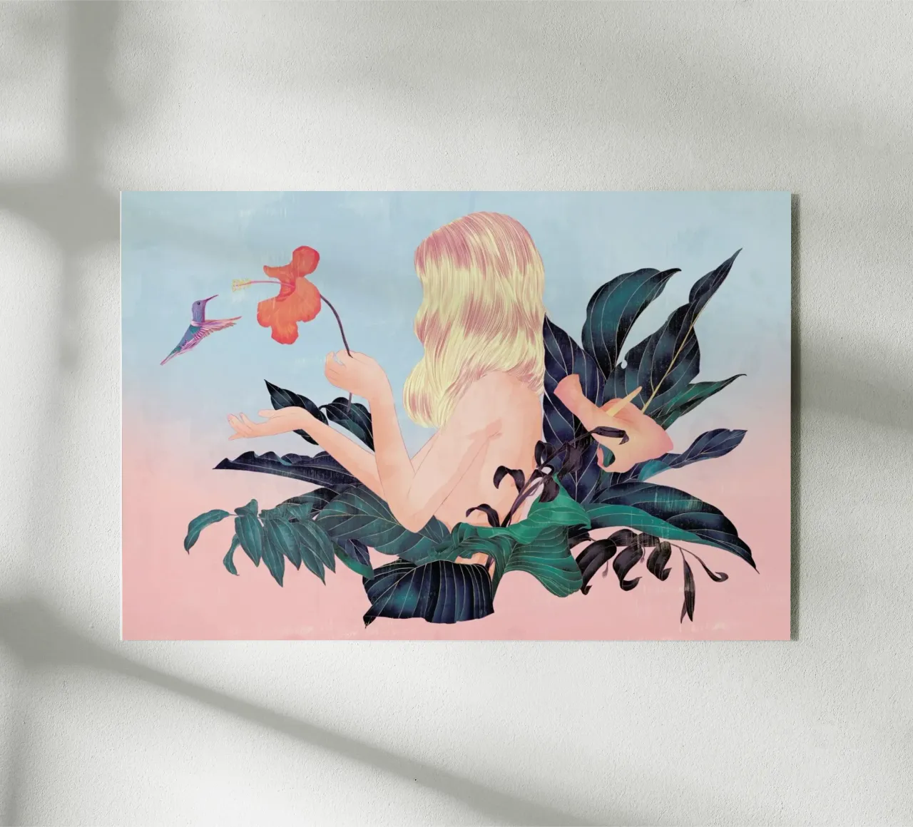 Humming Bird acrylic glass by Faunesque