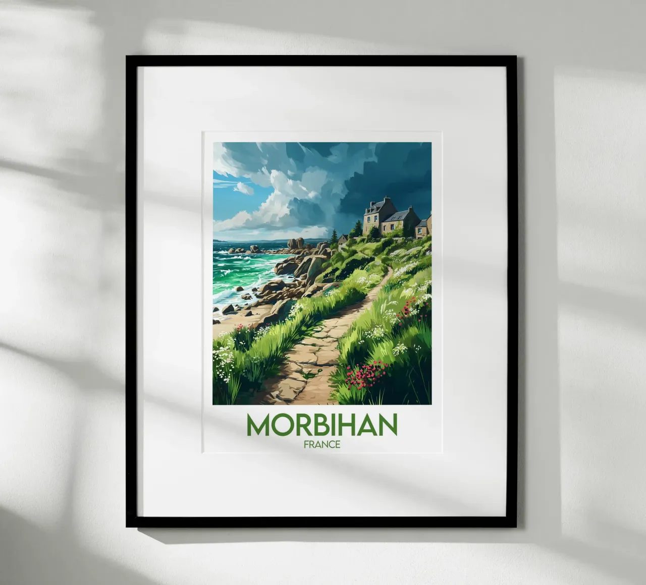 Affiche Morbihan carta hahnemühle da Frame the World