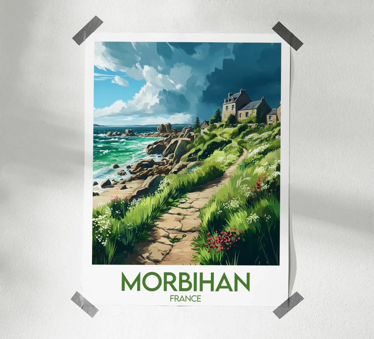 Affiche Morbihan carta hahnemühle da Frame the World