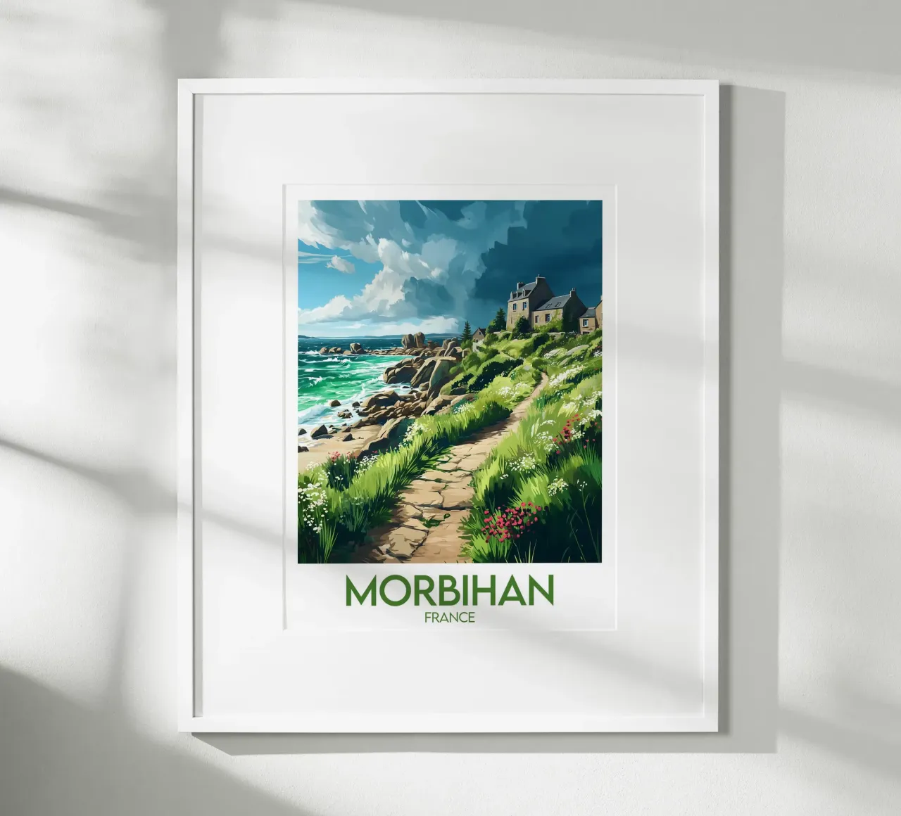 Affiche Morbihan carta hahnemühle da Frame the World